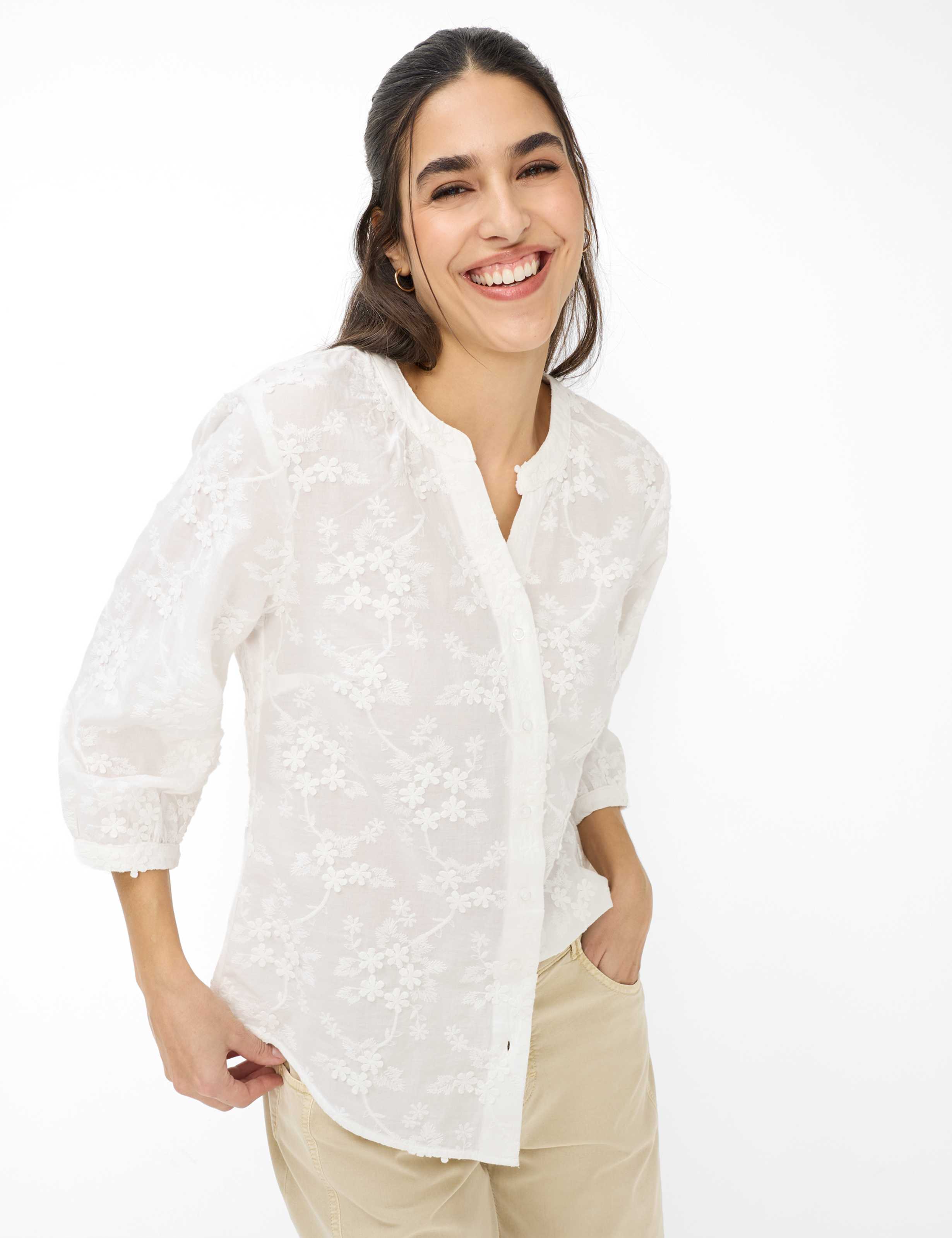 Brax Damen Blusen White