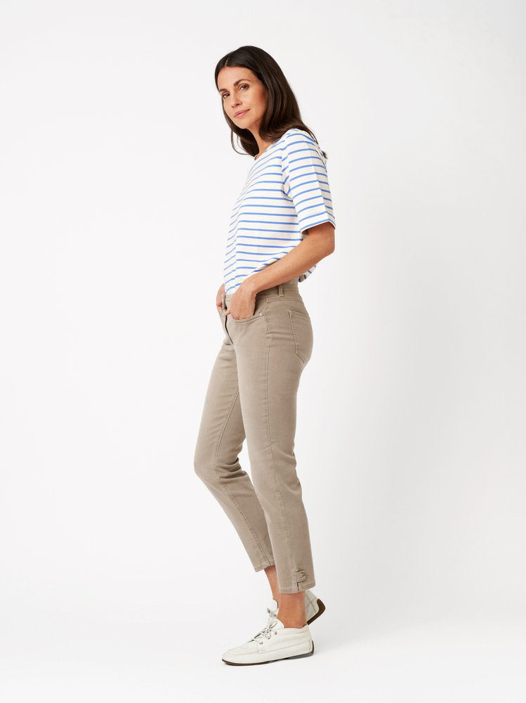 Toni Dress Damen Jeans Khaki Used