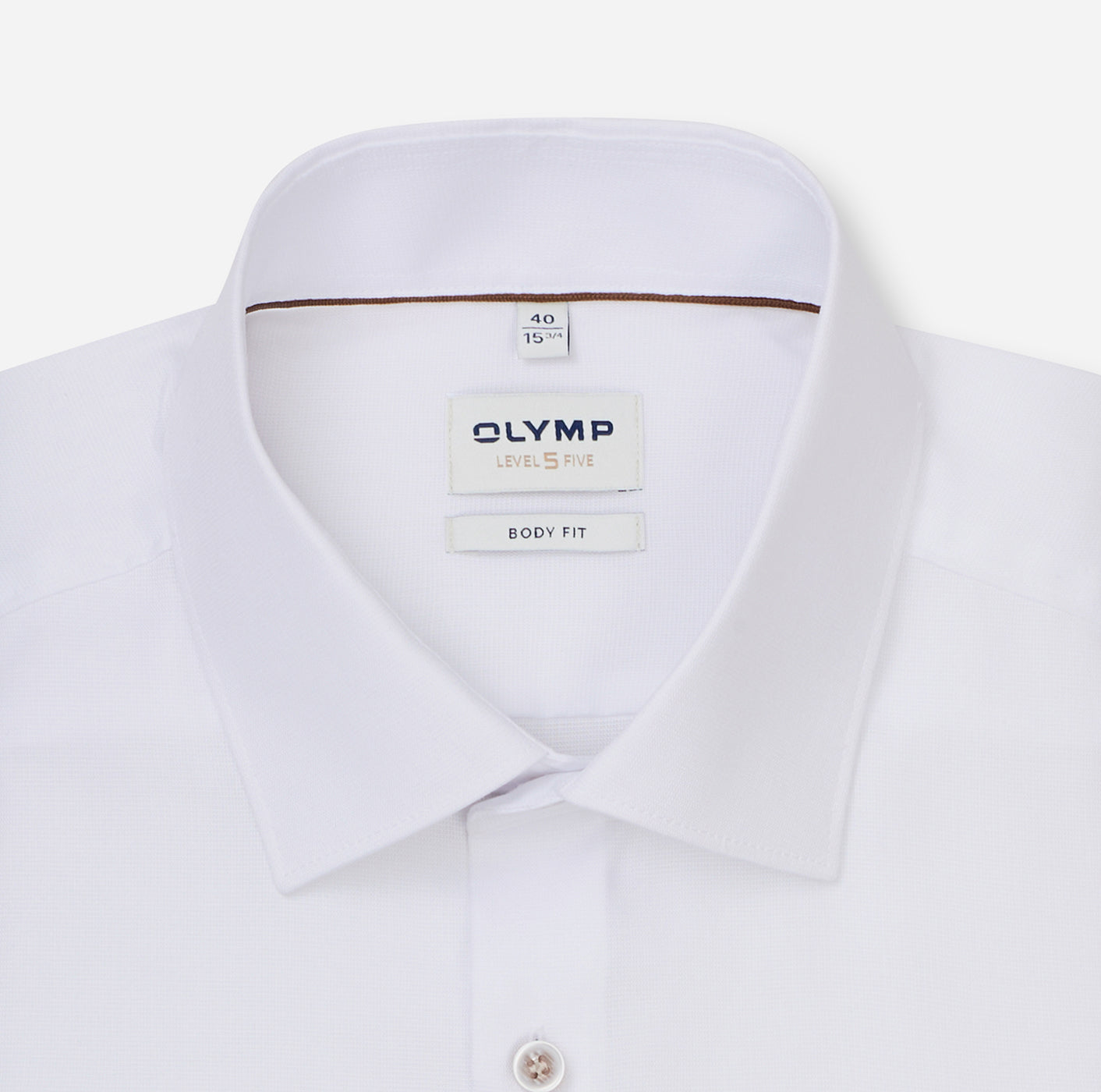 Olymp Herren Hemden lang  Weiss