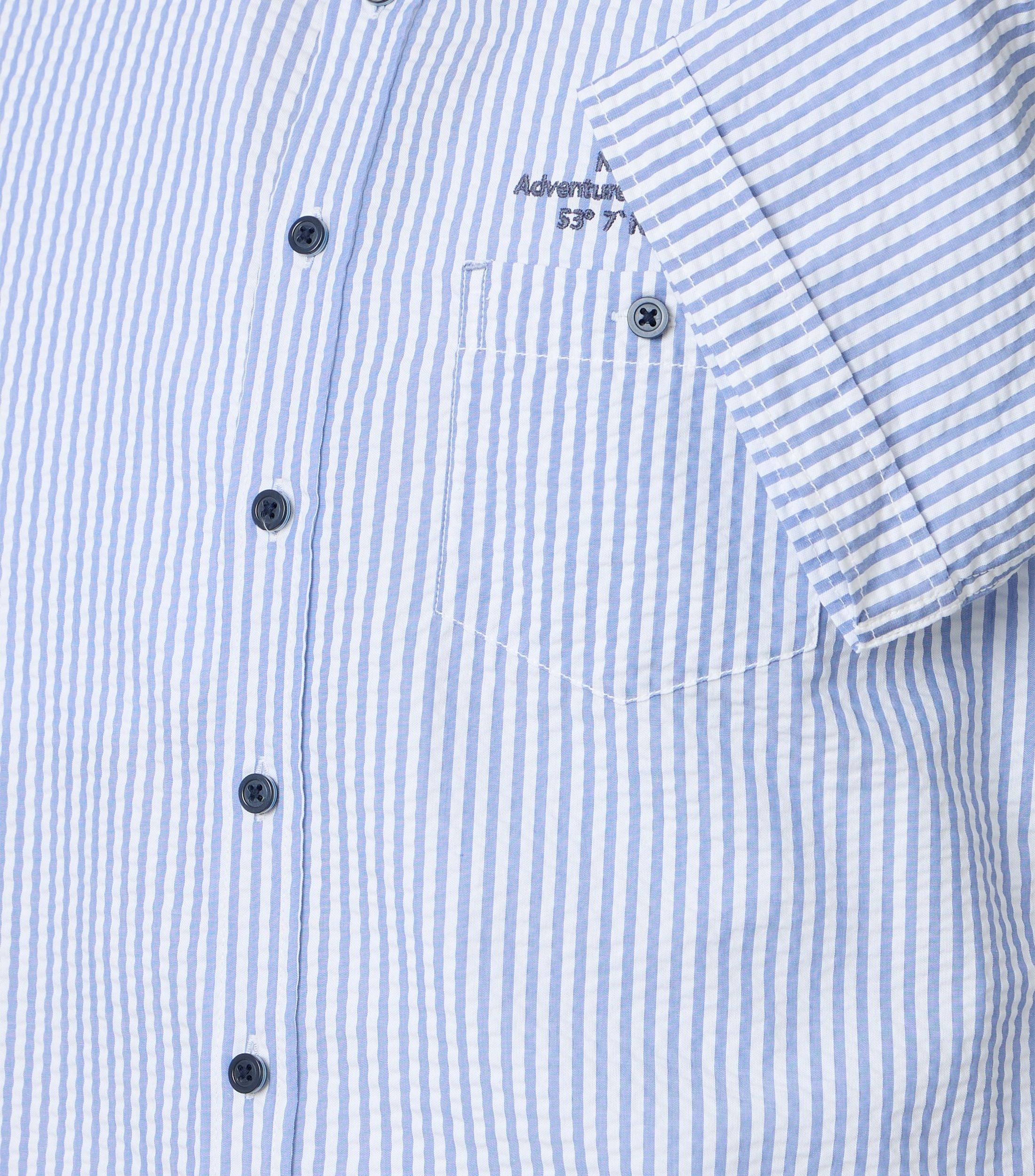 Casa Moda Herren Hemden kurz  Blau