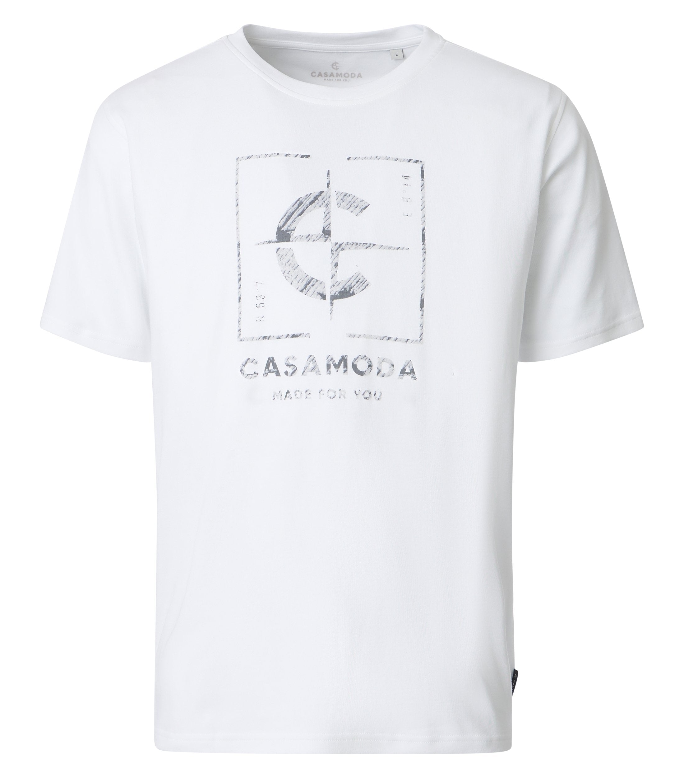Casa Moda Herren T-Shirts kurz  Weiss