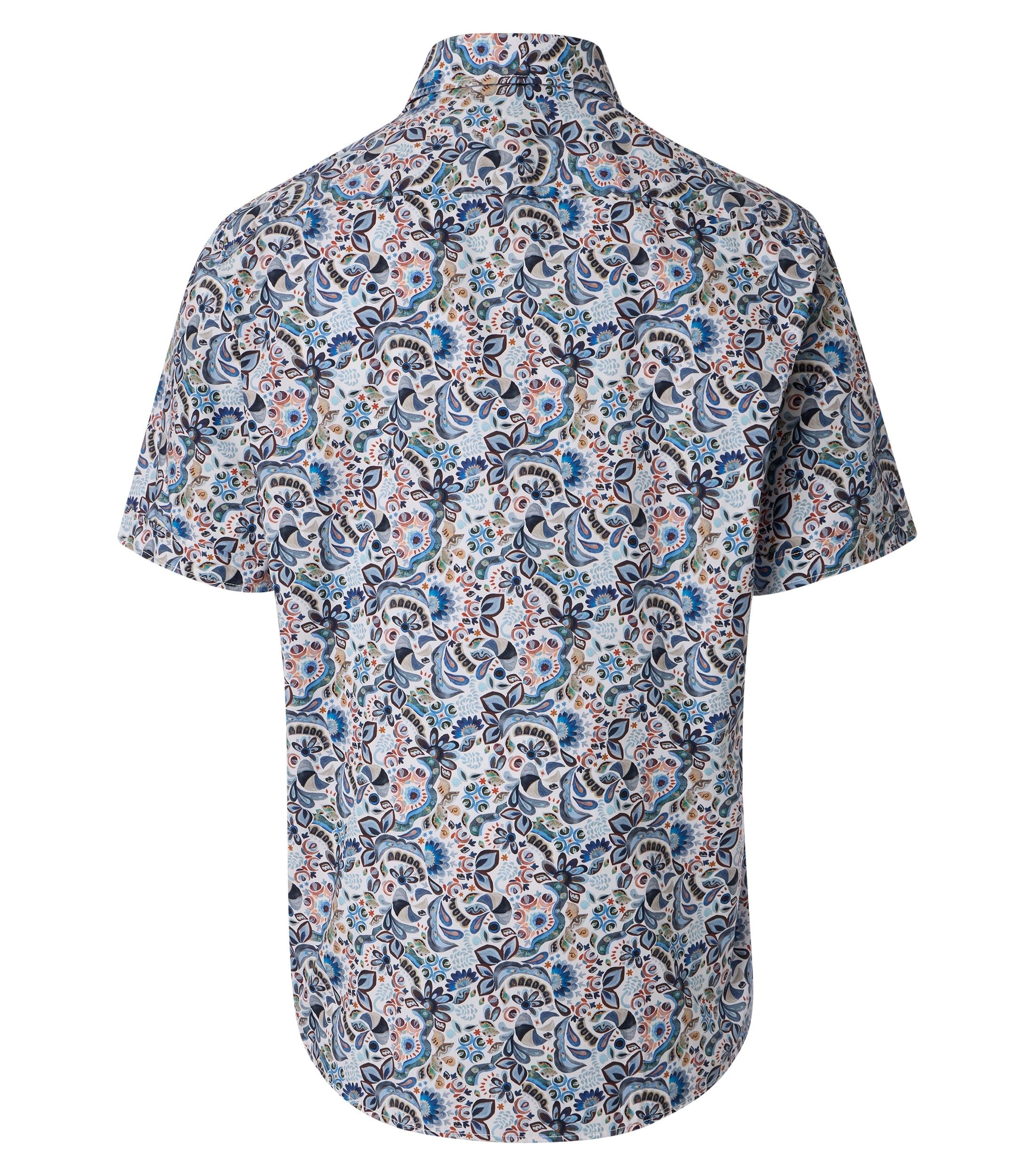 Casa Moda Herren Hemden kurz  Blau