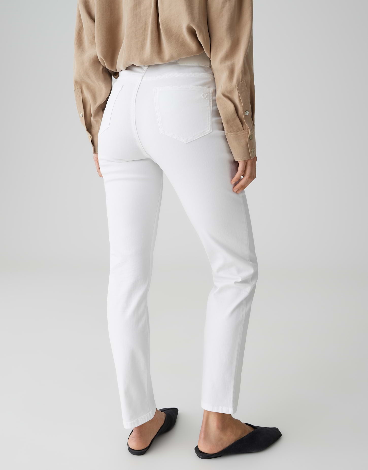 Opus Pants Damen Jeans White