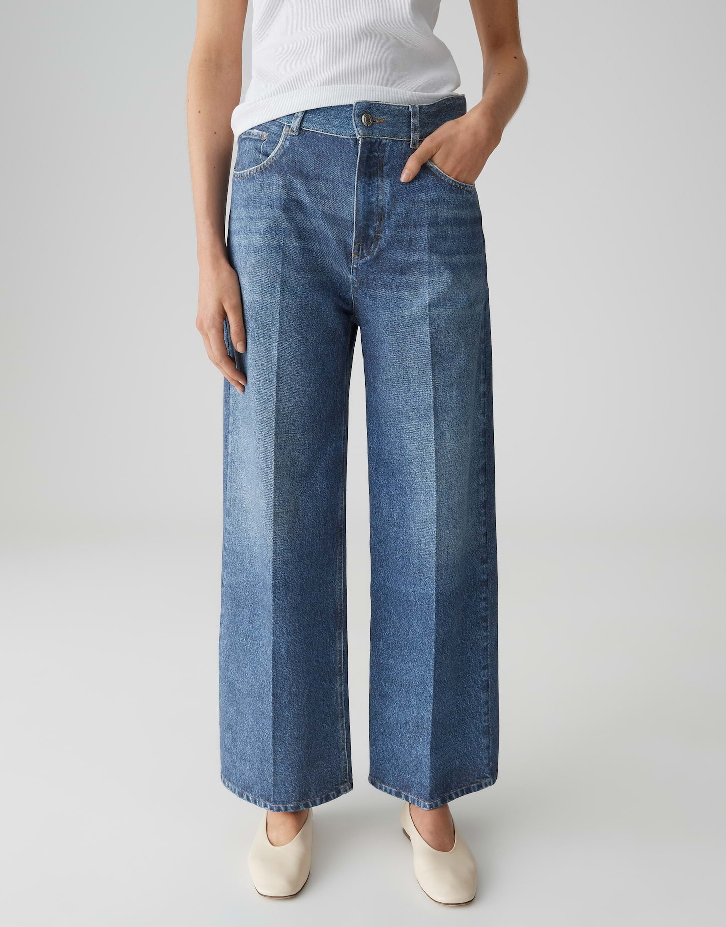 Opus Pants Damen Hosen  Mid Stone
