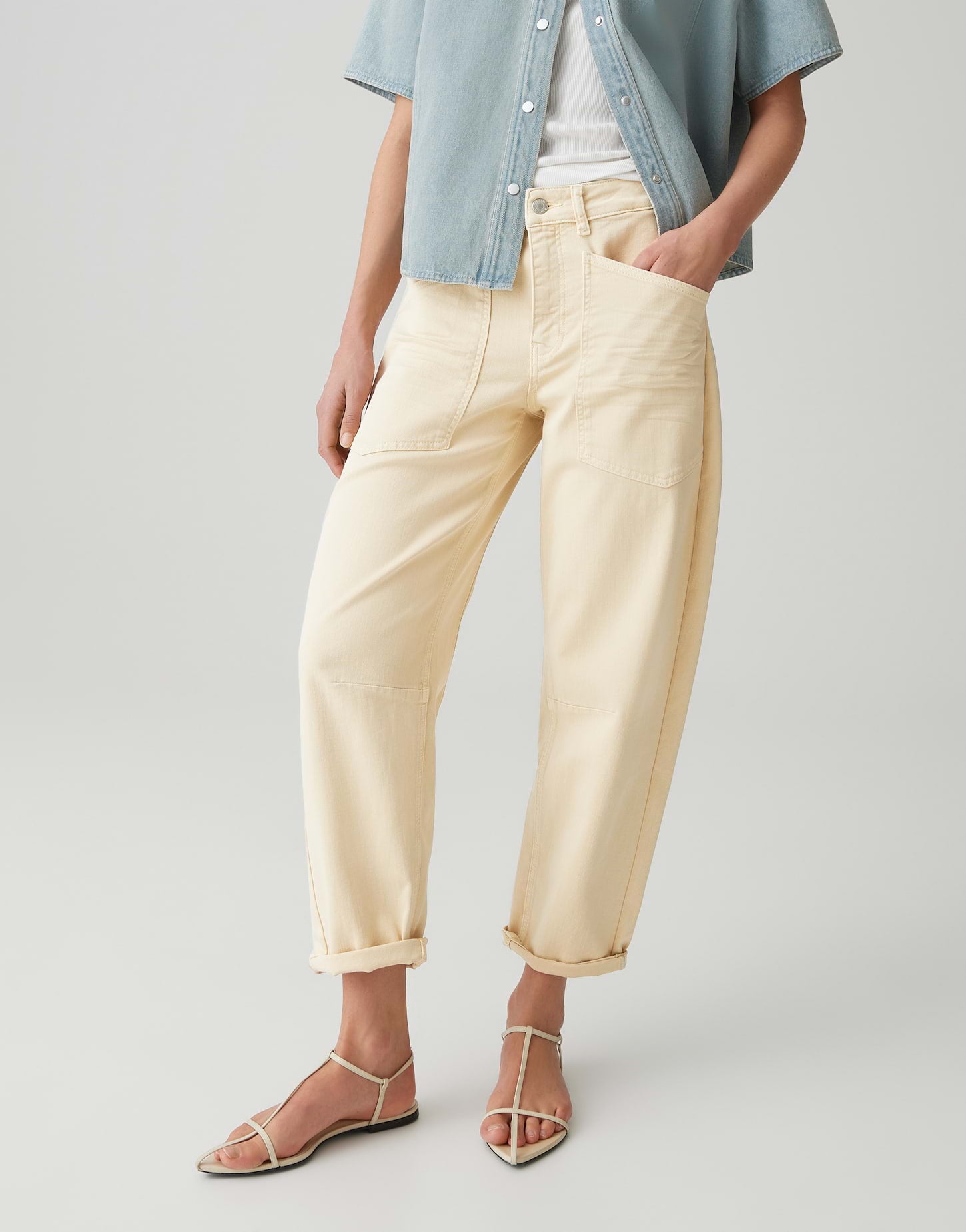 Opus Pants Damen Jeans  Honey But