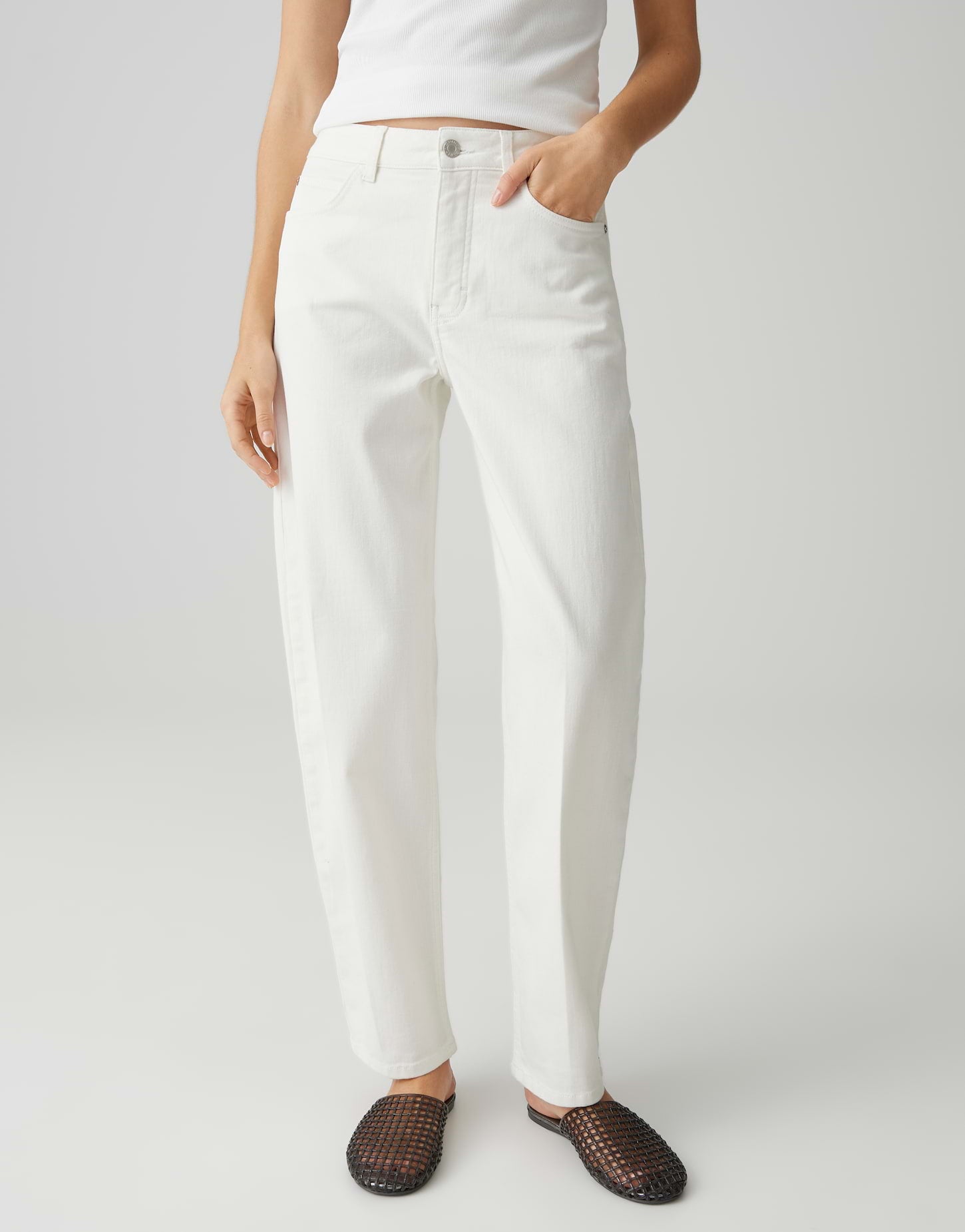 Opus Pants Damen Jeans  Milk