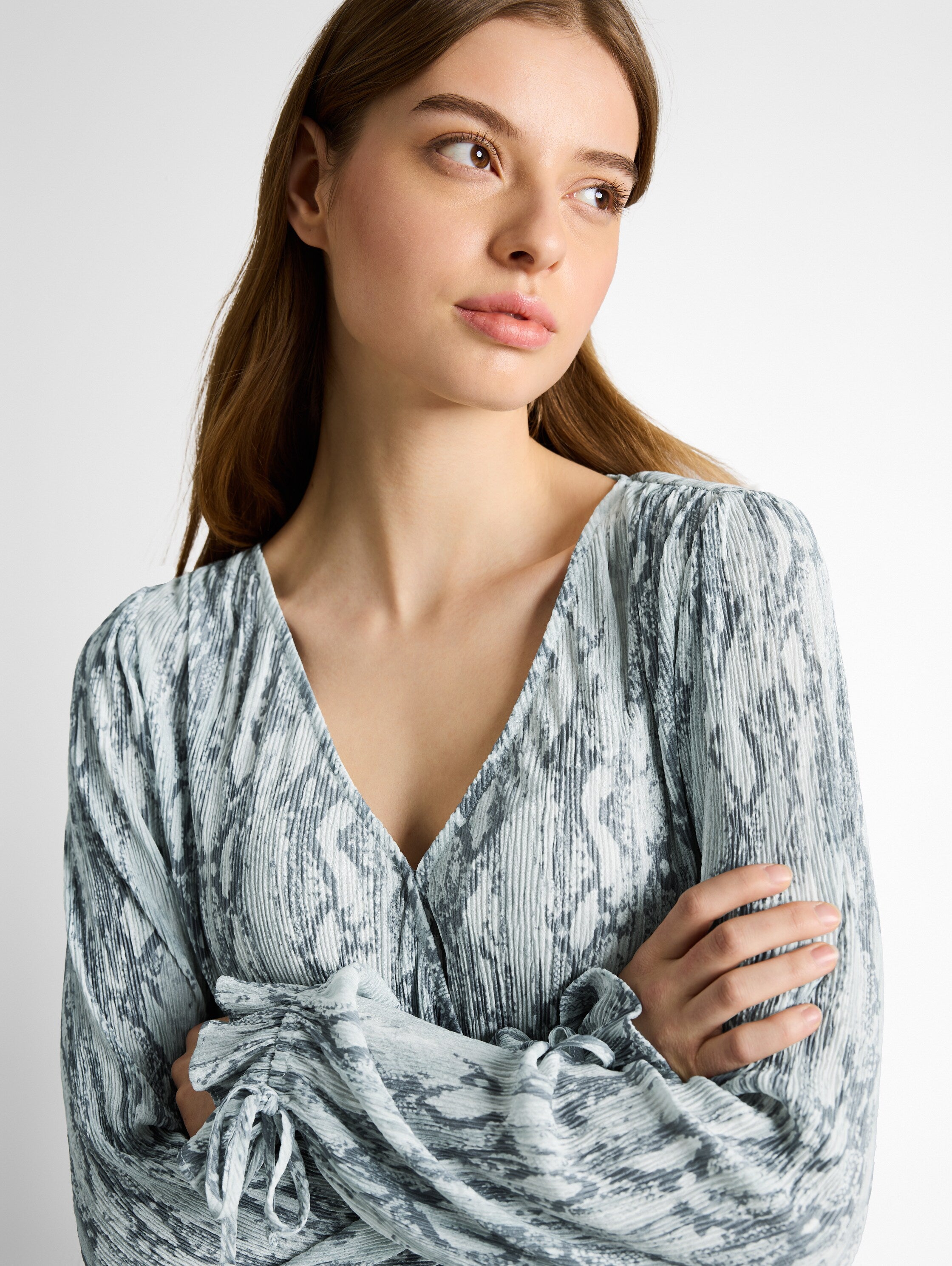 Tom Tailor denim Damen Blusen Faded Snake Pri