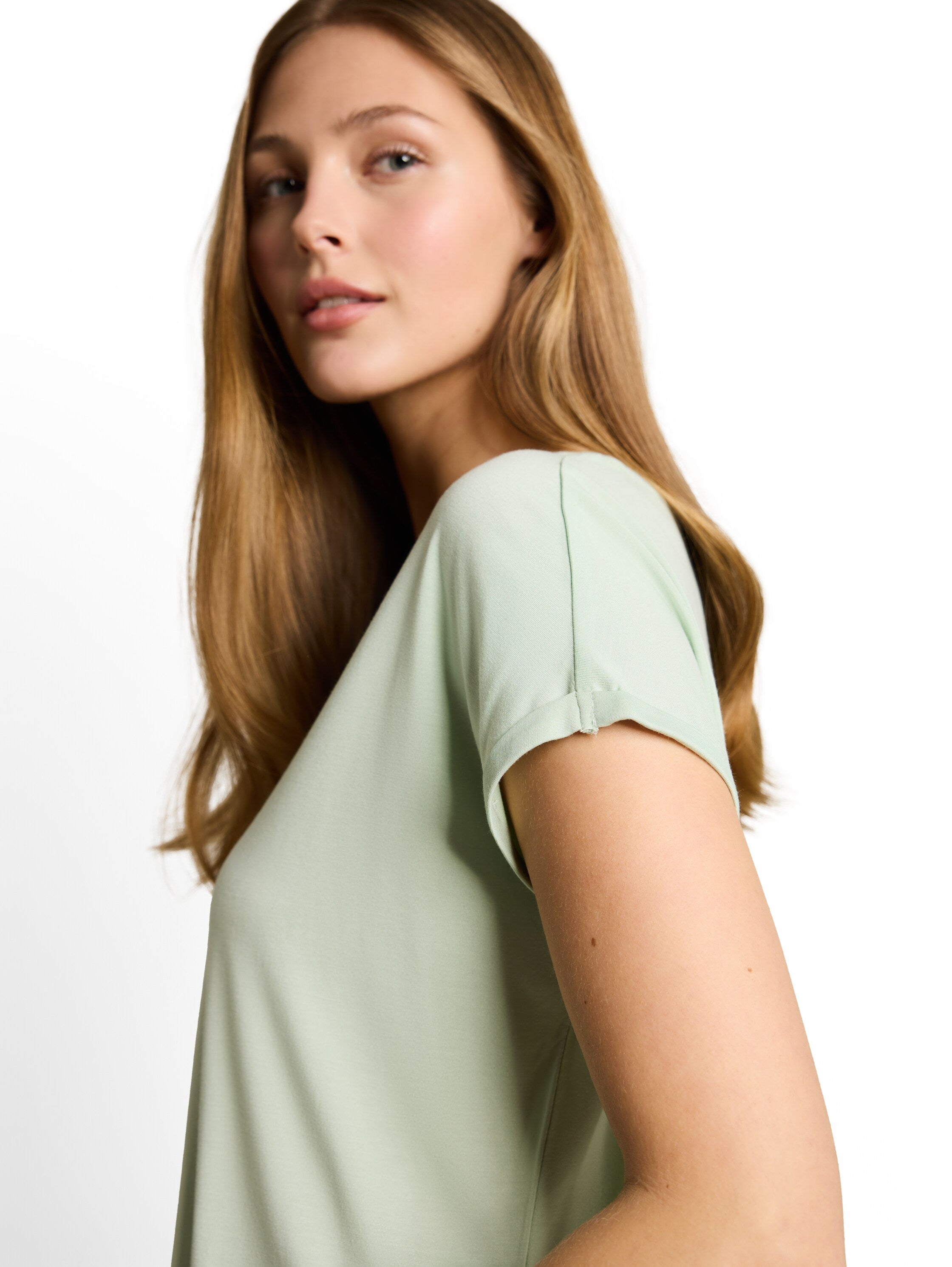 Tom Tailor denim Damen T-Shirts Light Matcha Gr
