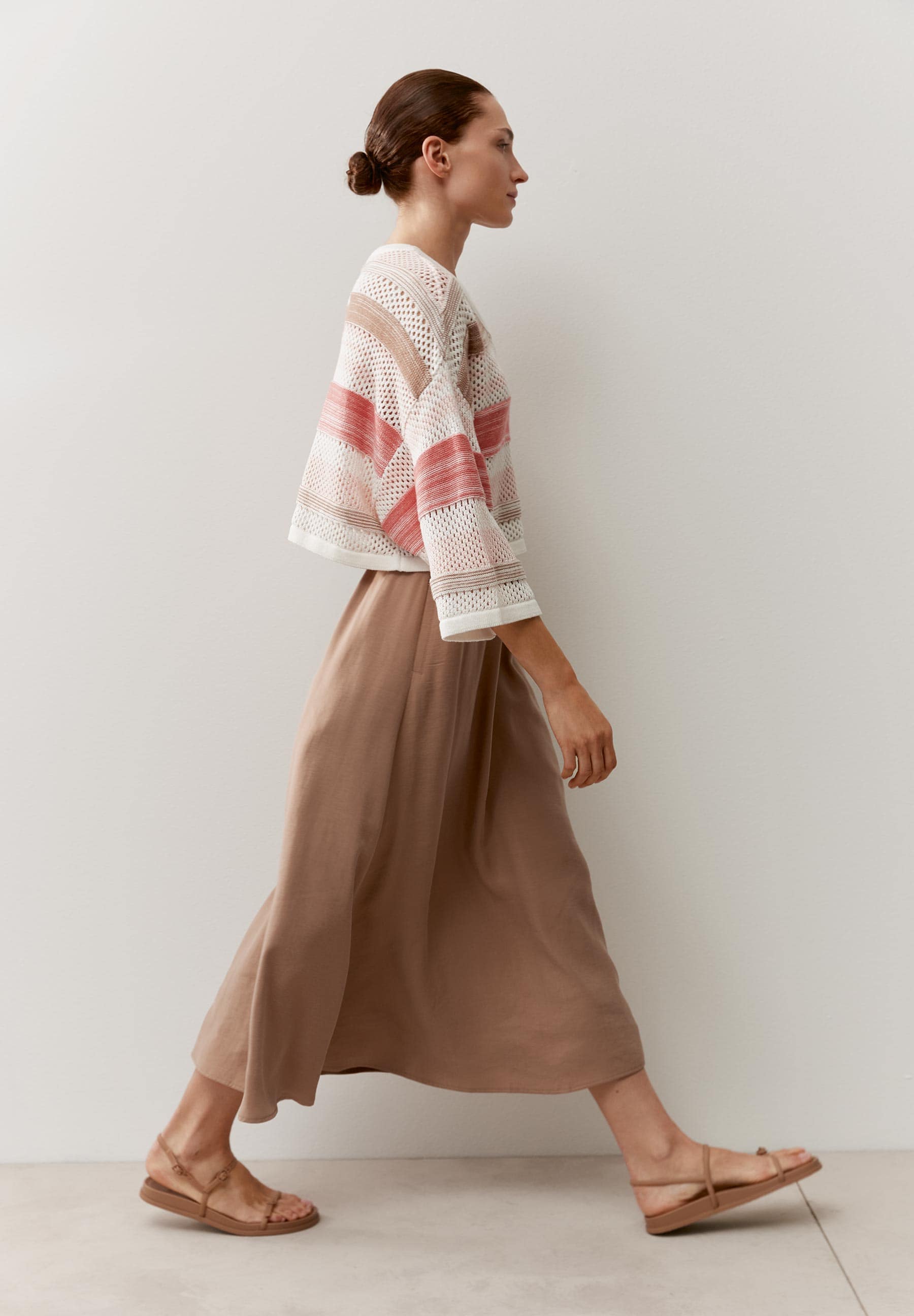 More & More Damen Pullover Striped Kn