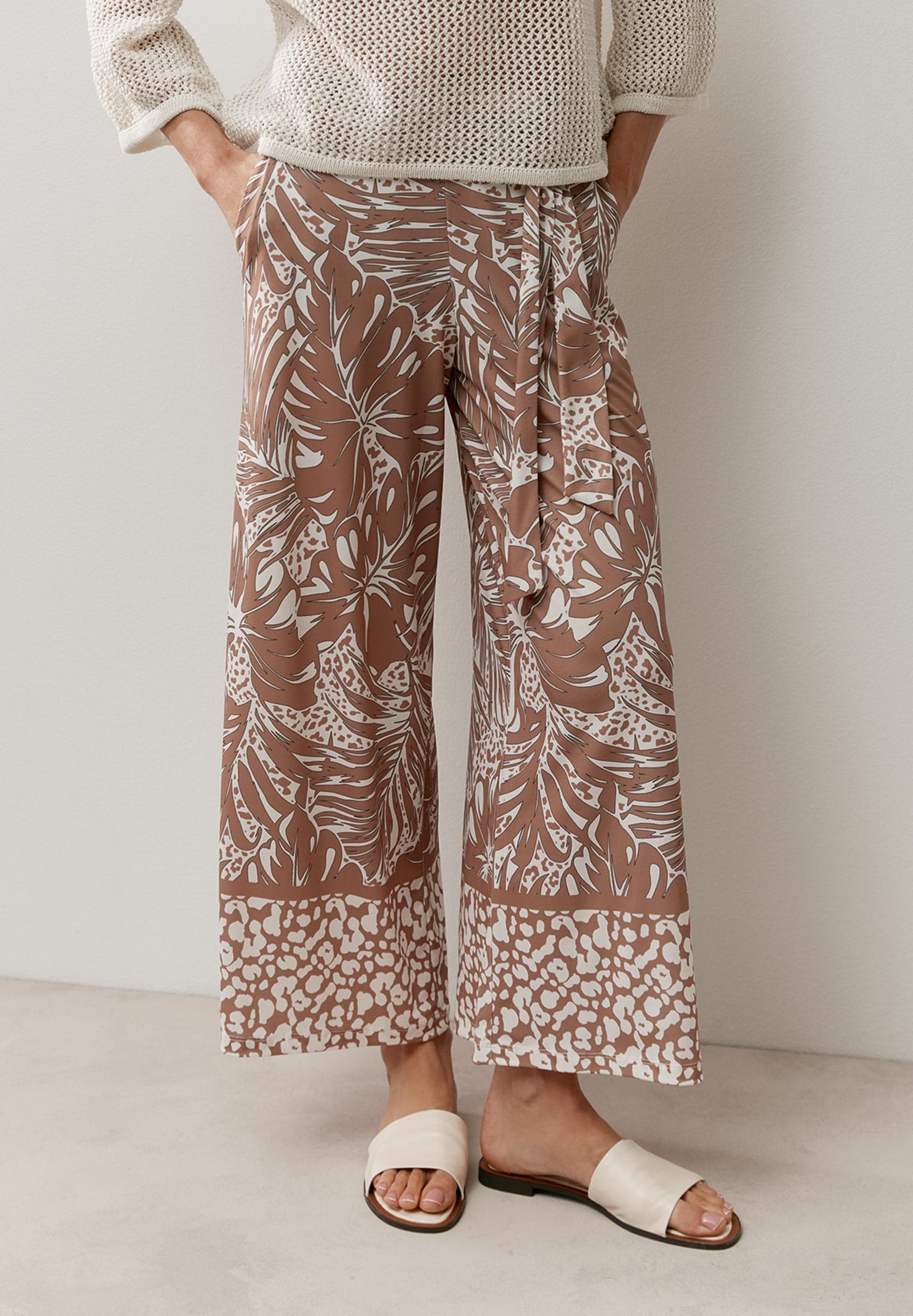 More & More Damen Hosen Twotone Le
