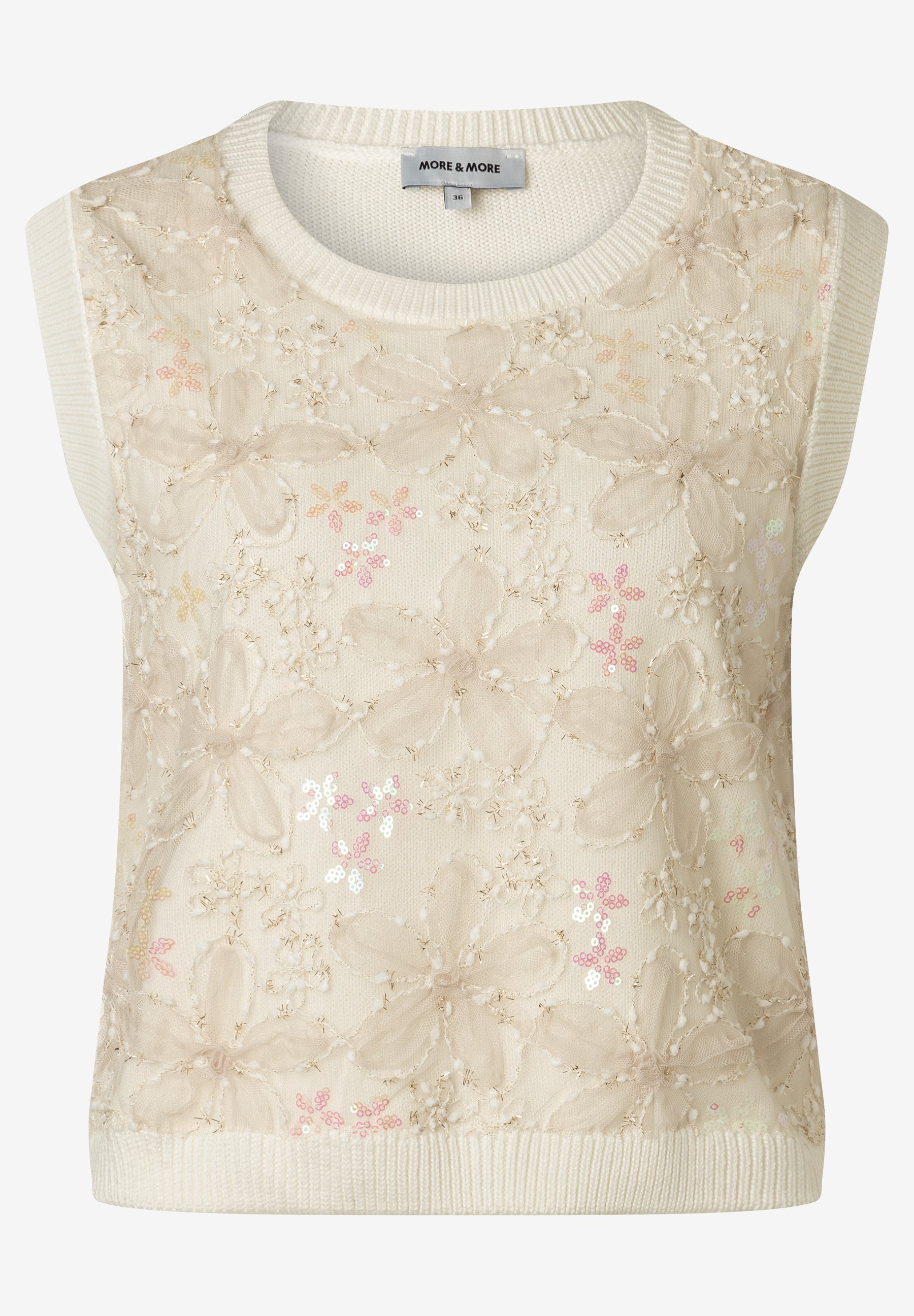 More & More Damen Pullover Off White