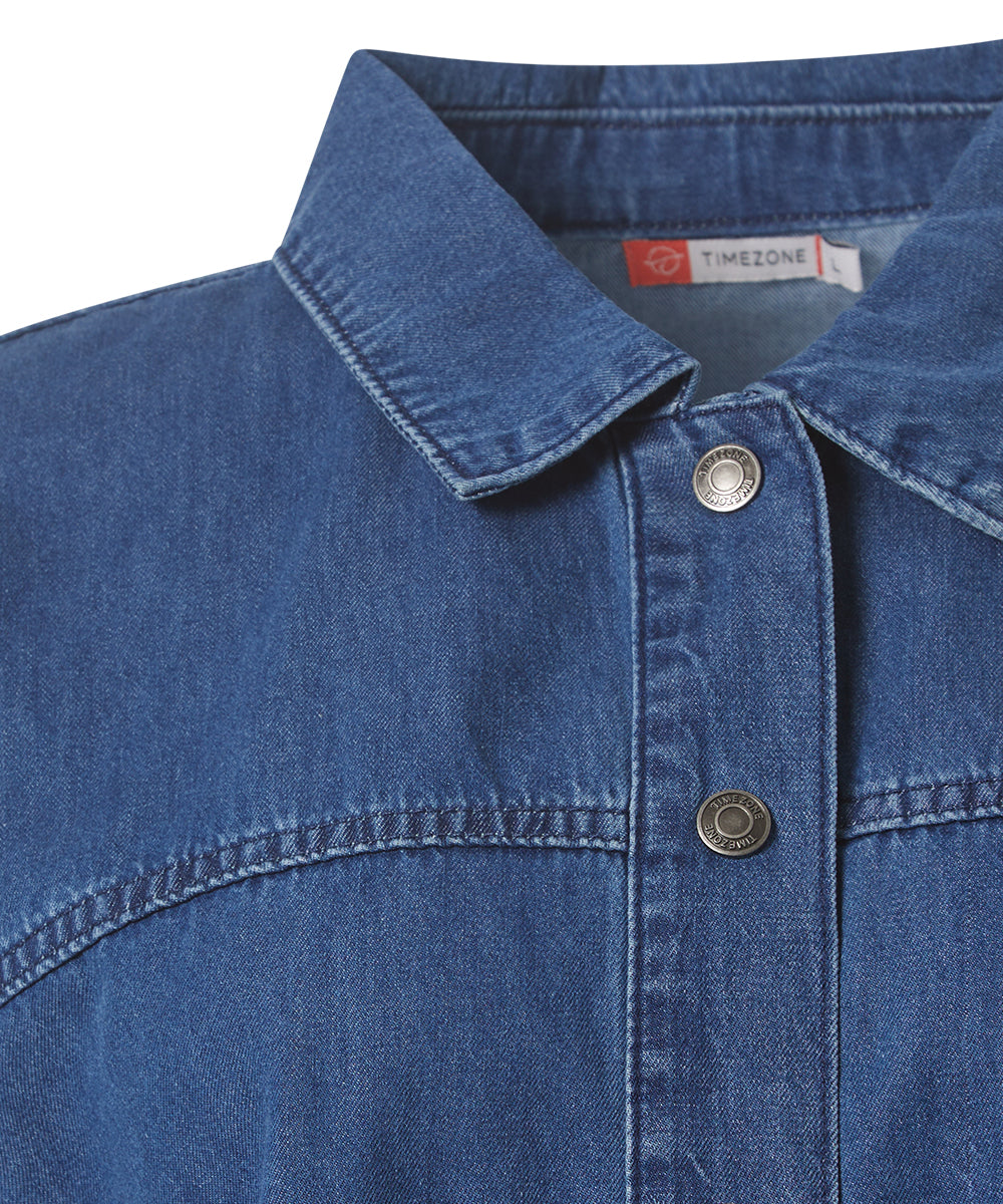 Timezone Damen Blusen  Light Blu