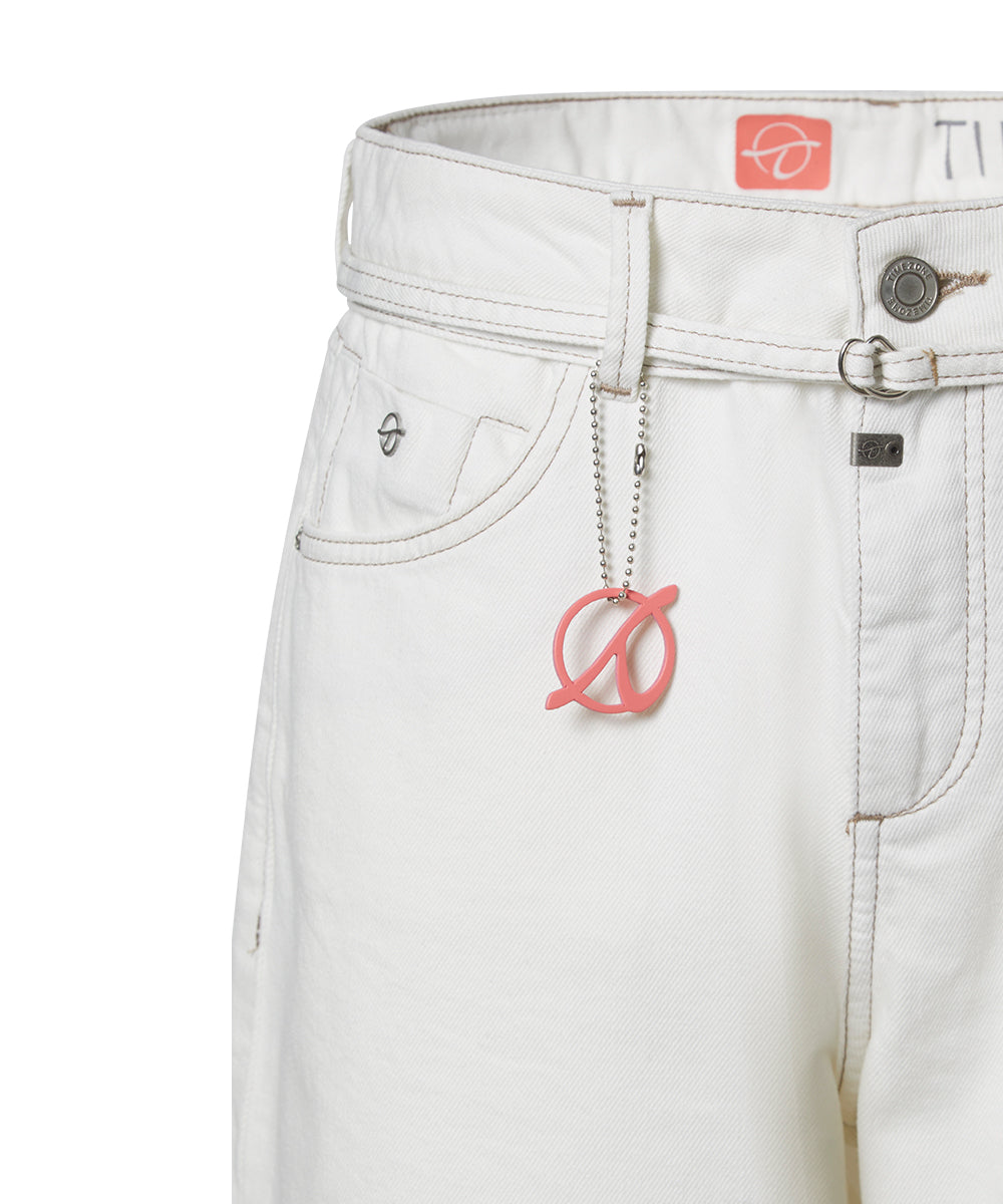 Timezone Damen Shorts  Ecru Whit