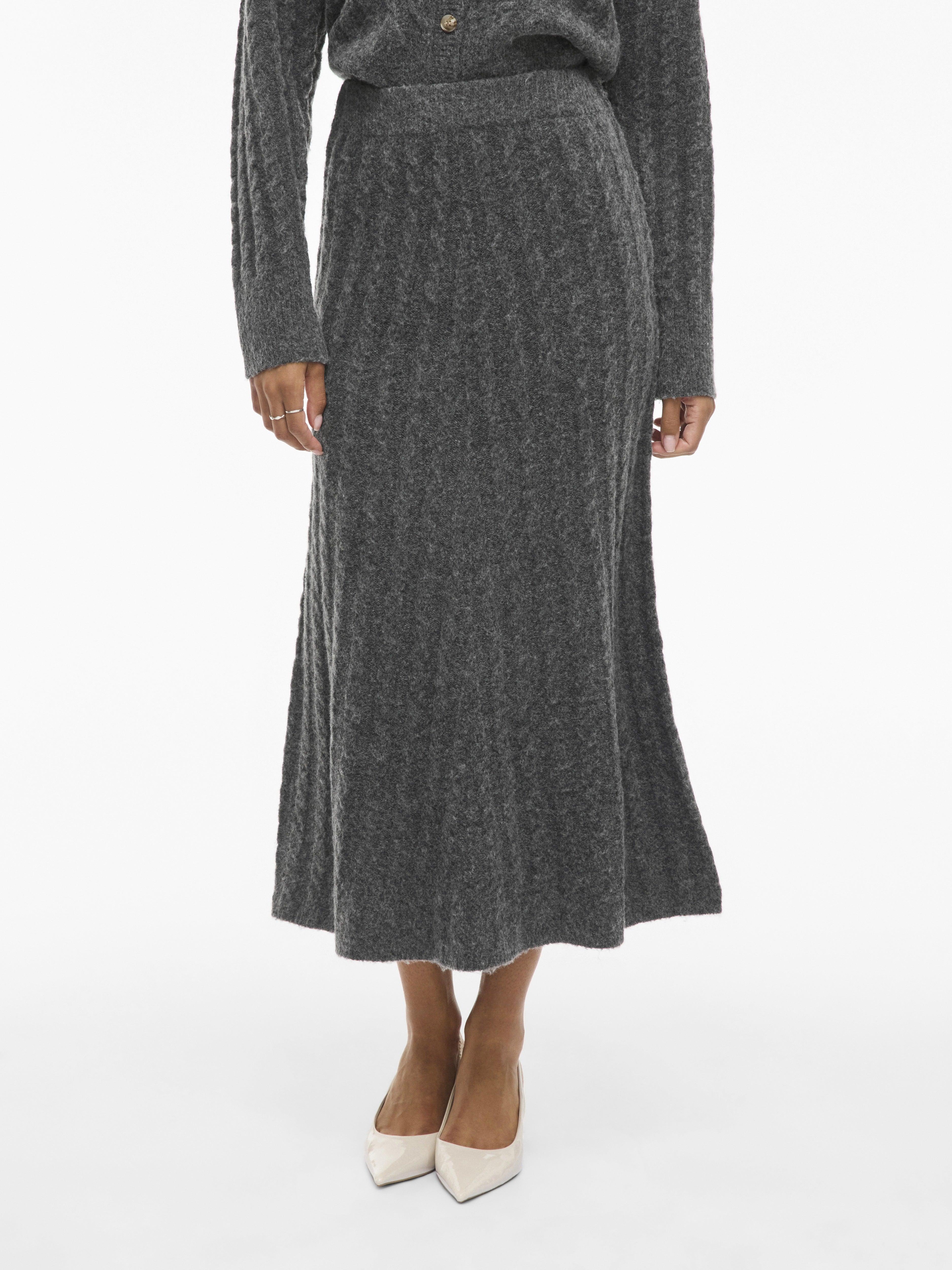 Vila Damen Rock Dark Grey Melan