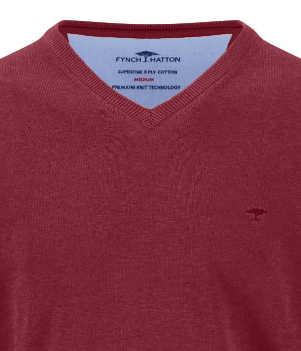 Fynch-Hatton Herren Pullover Brick