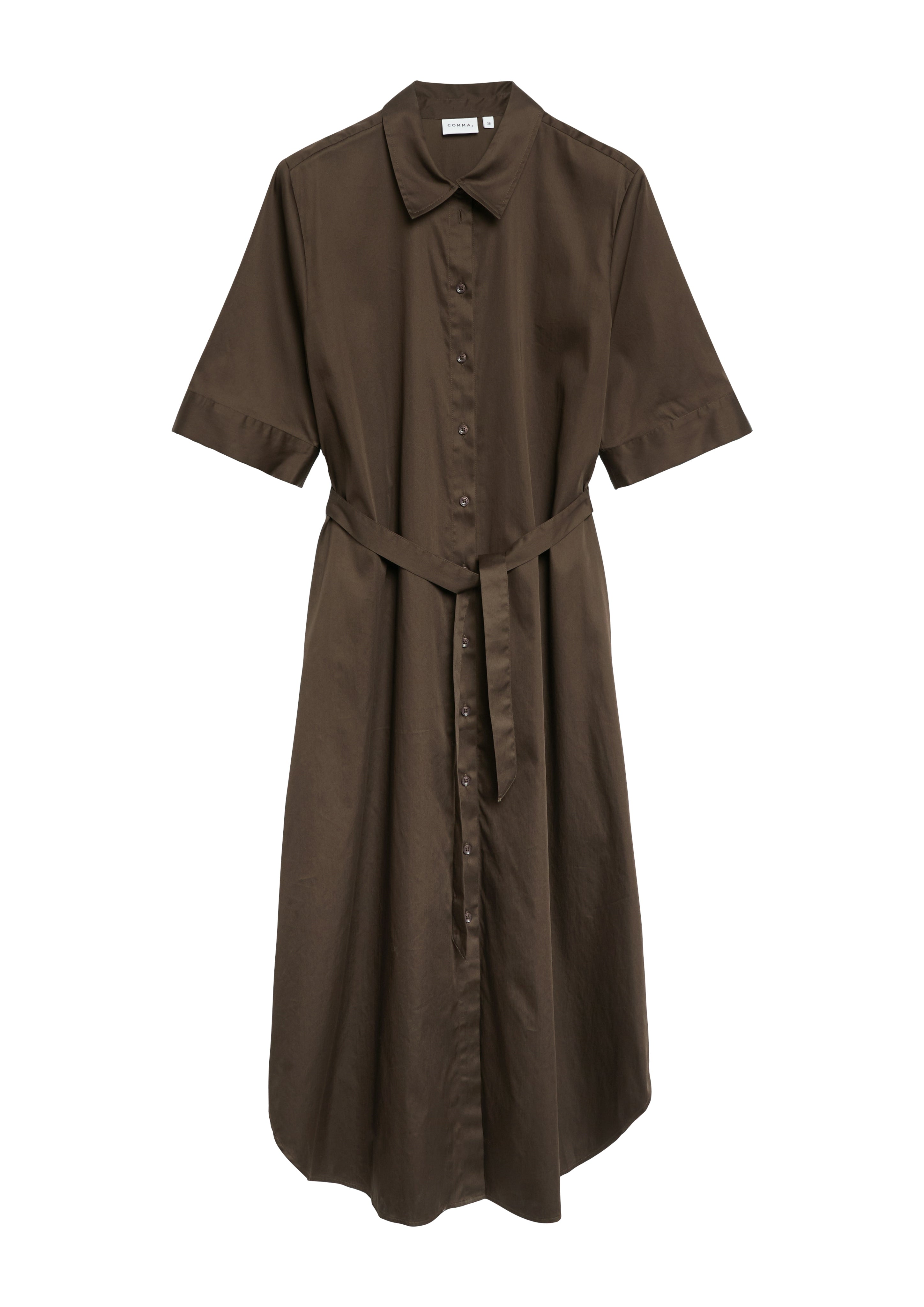 Comma Damen Kleider Brown