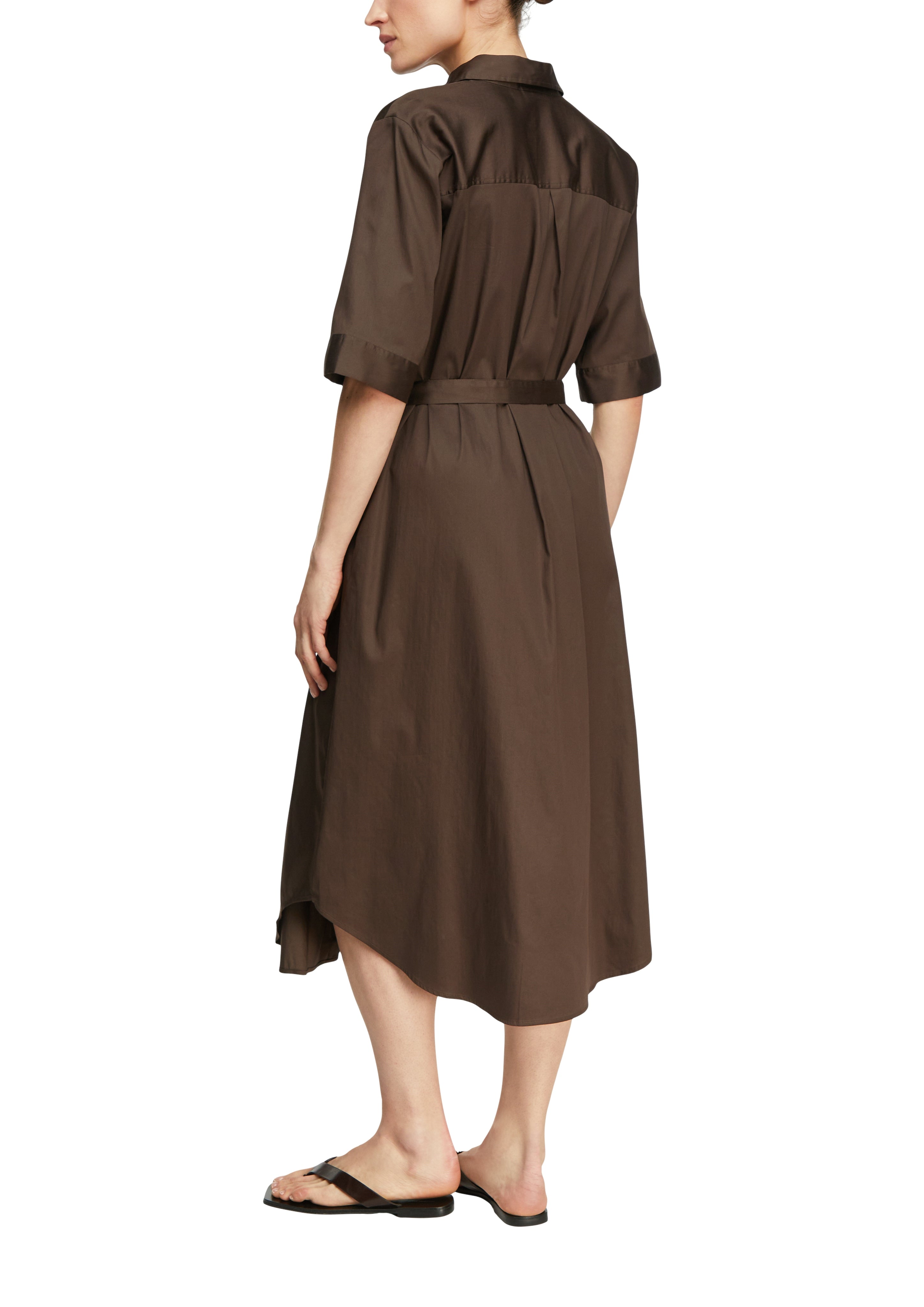 Comma Damen Kleider Brown