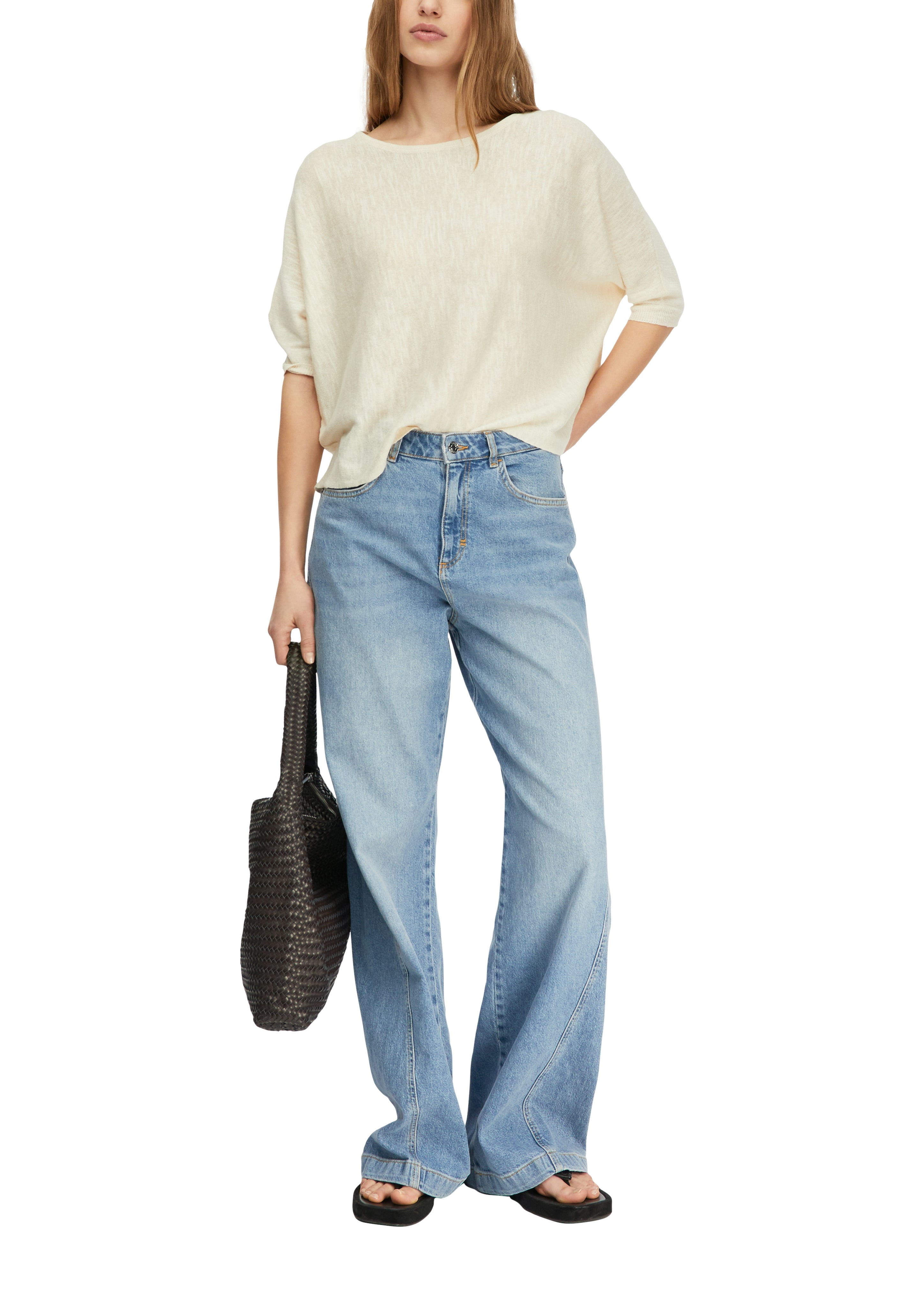Comma Damen Pullover White