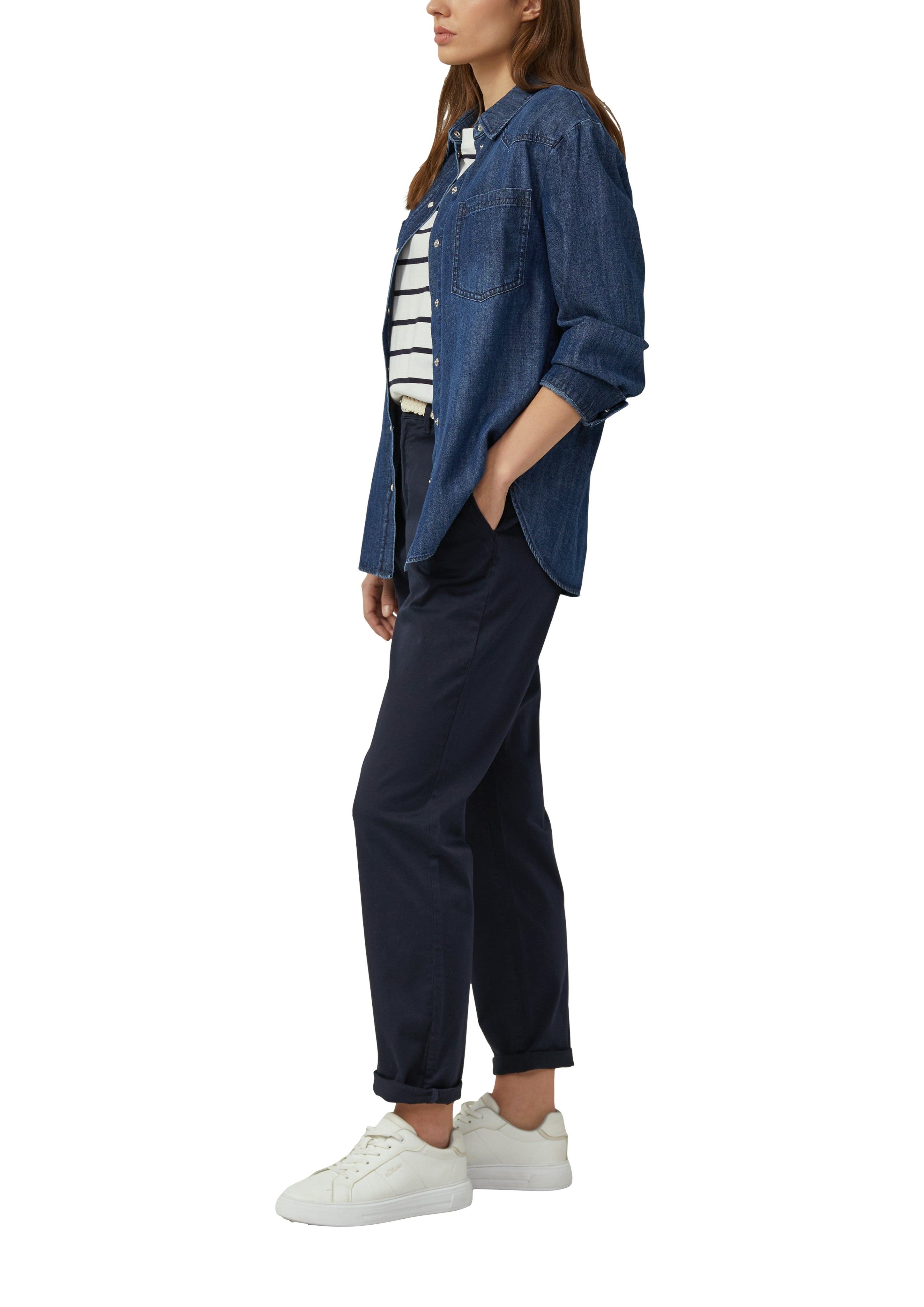 S. Oliver red Damen Hosen Blue