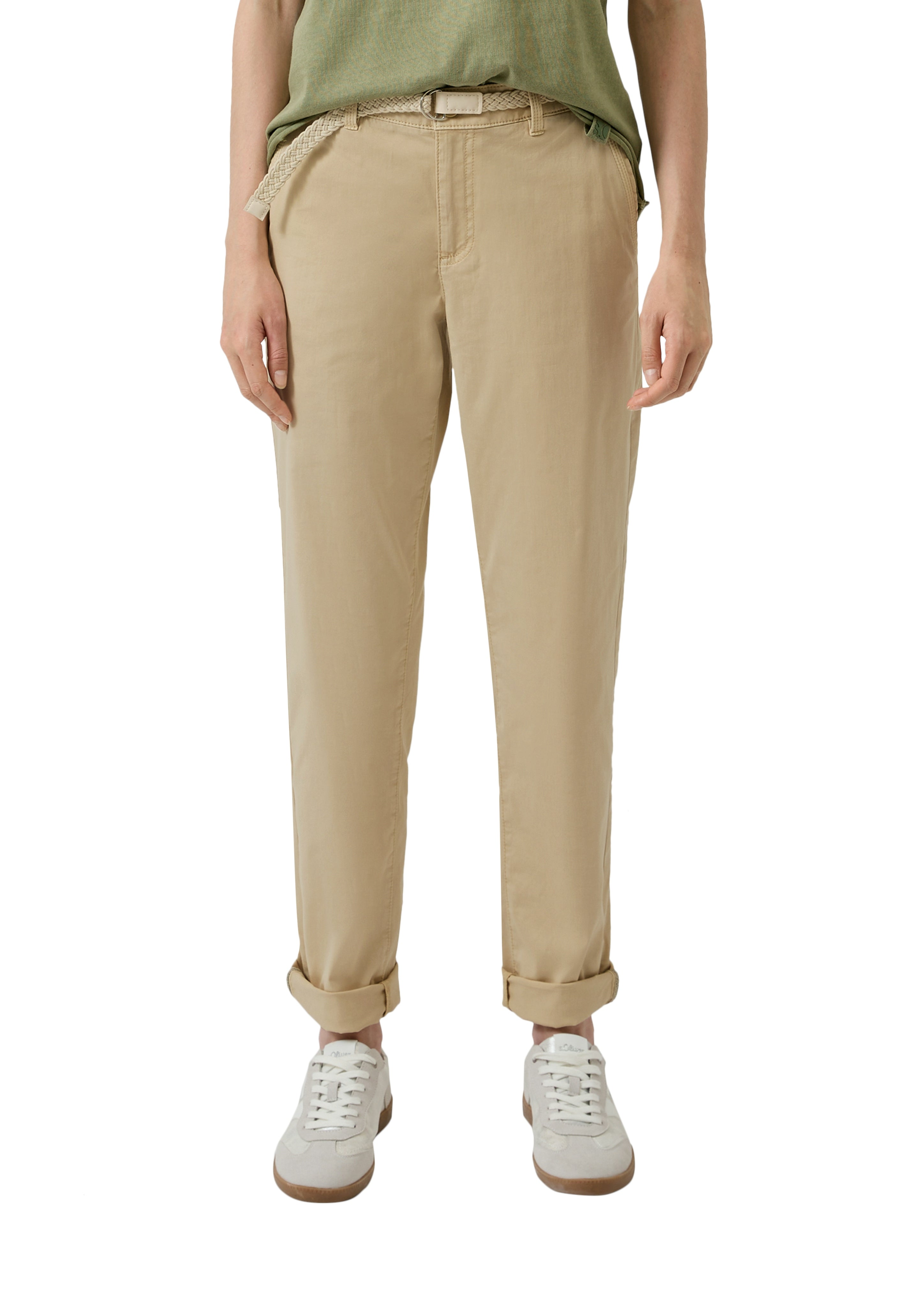 S. Oliver red Damen Hosen Brown