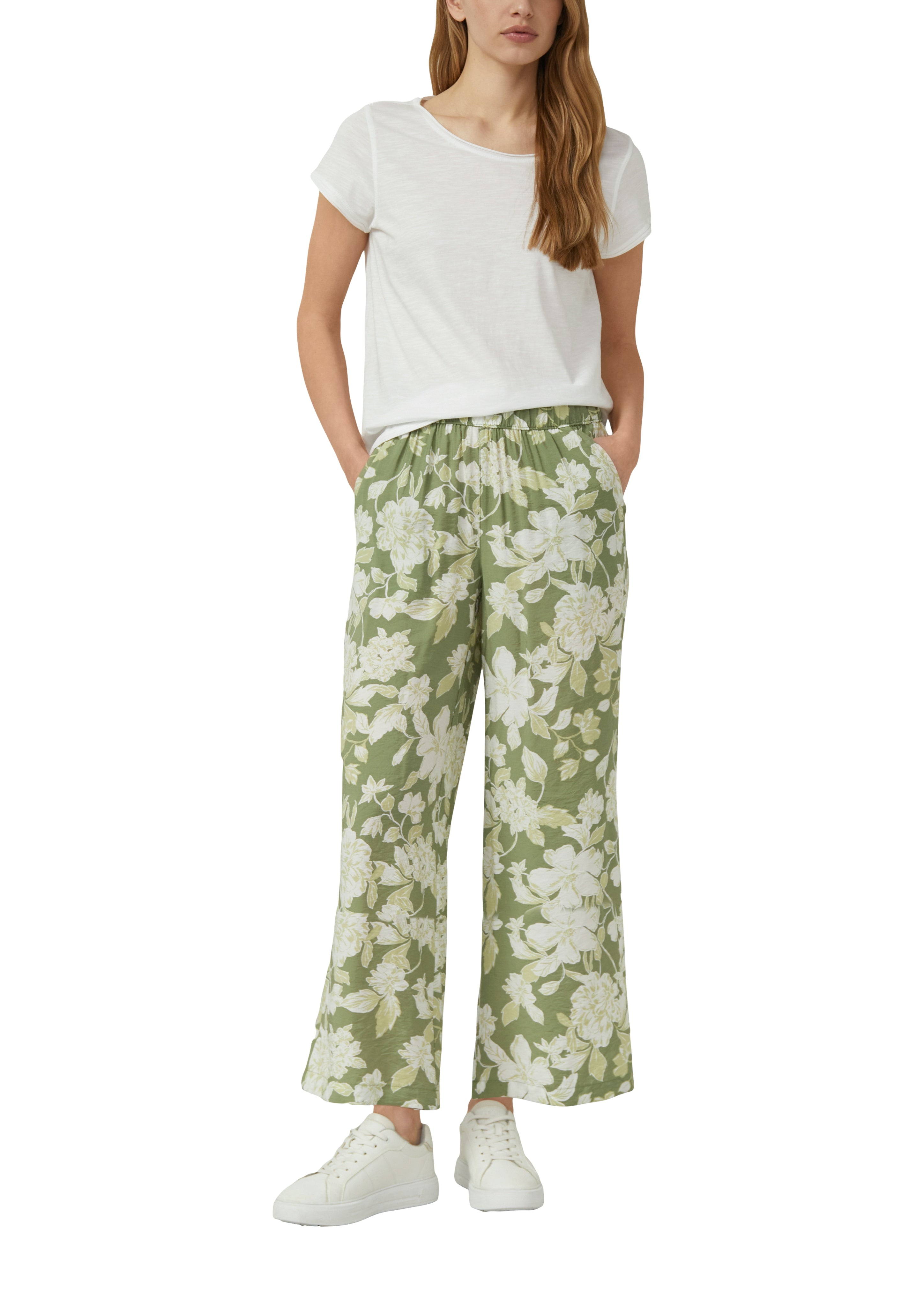 S. Oliver red Damen Hosen Green