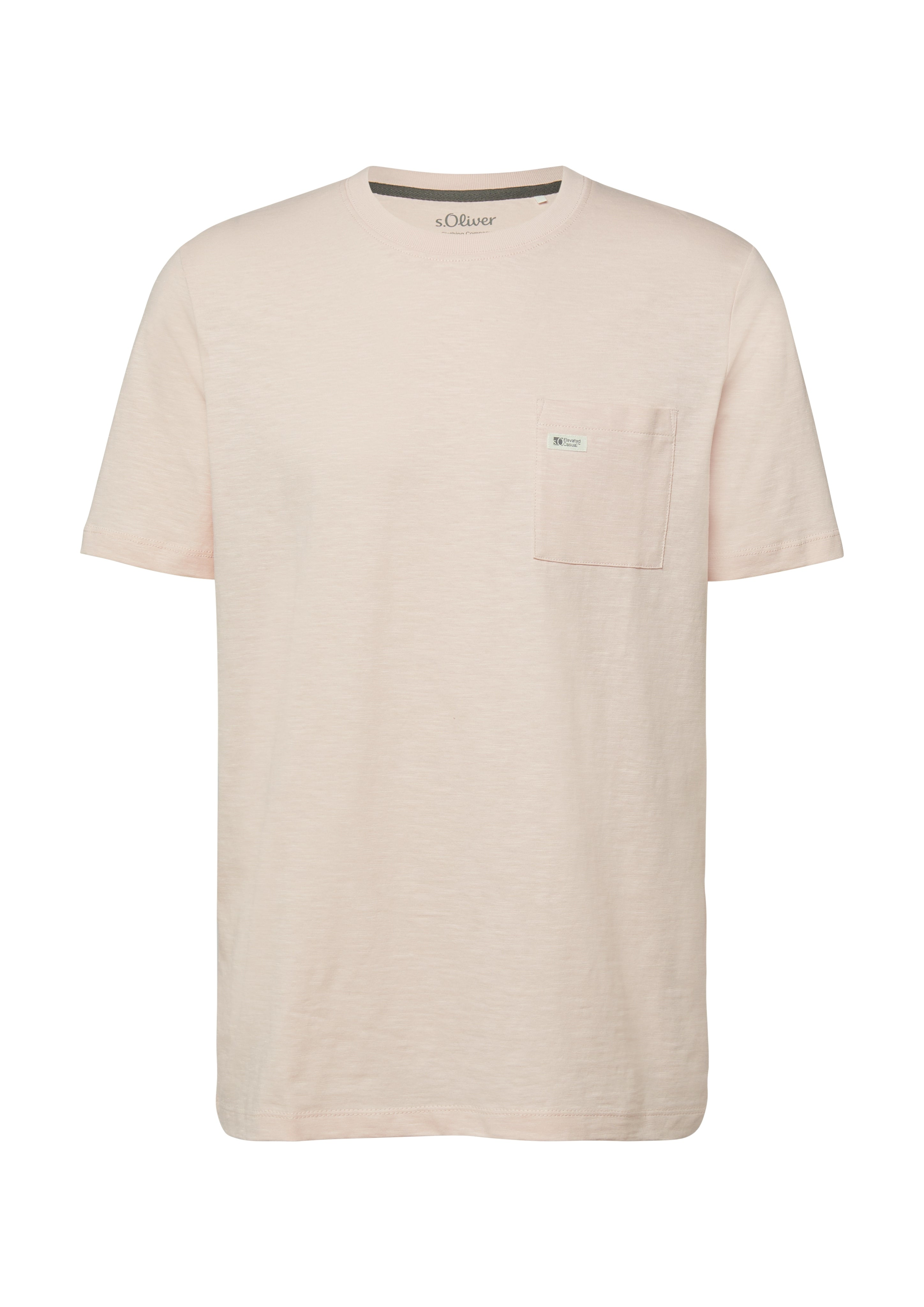 S. Oliver red Herren T-Shirts kurz Lilac/Pink