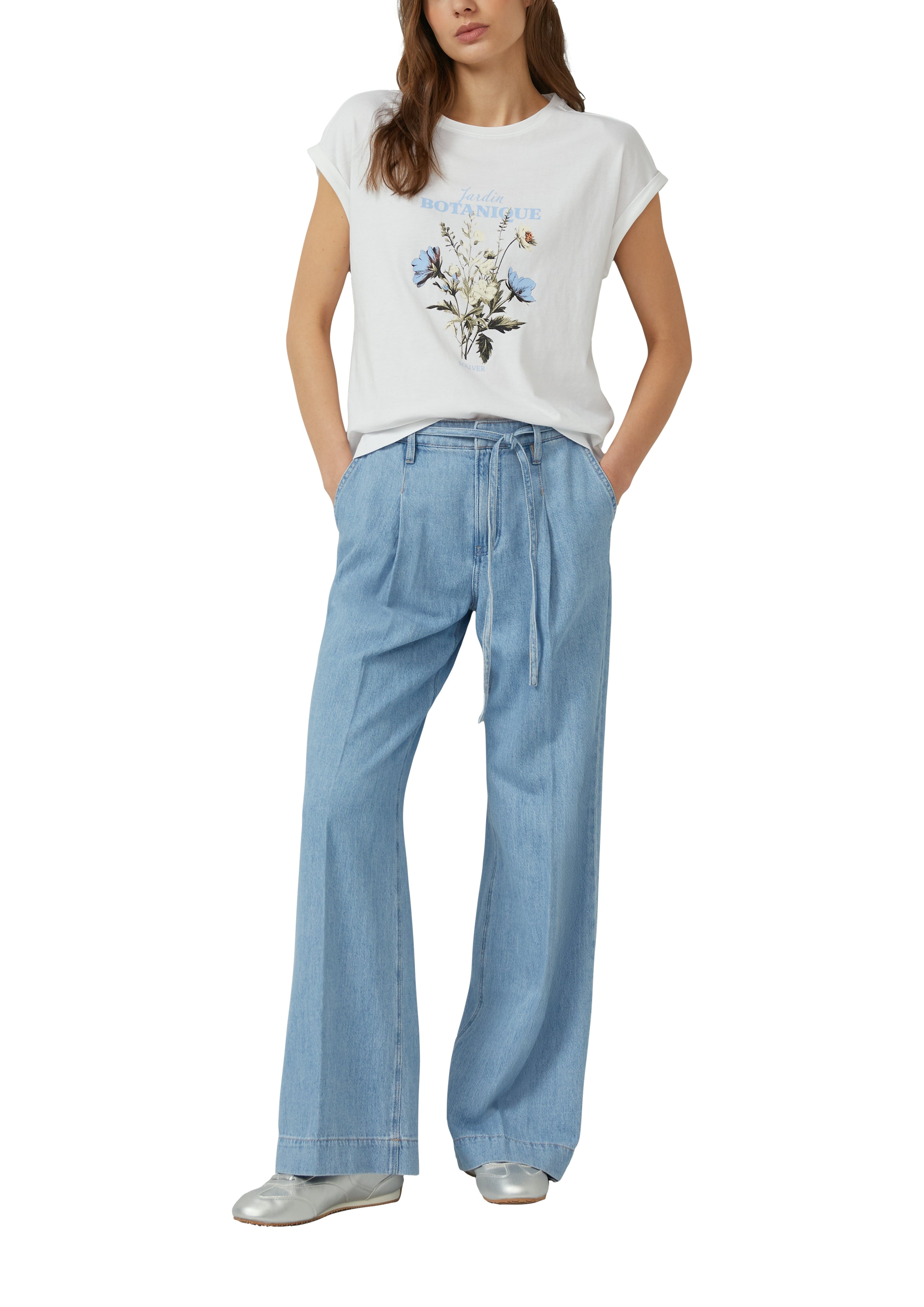 S. Oliver red Damen T-Shirts White