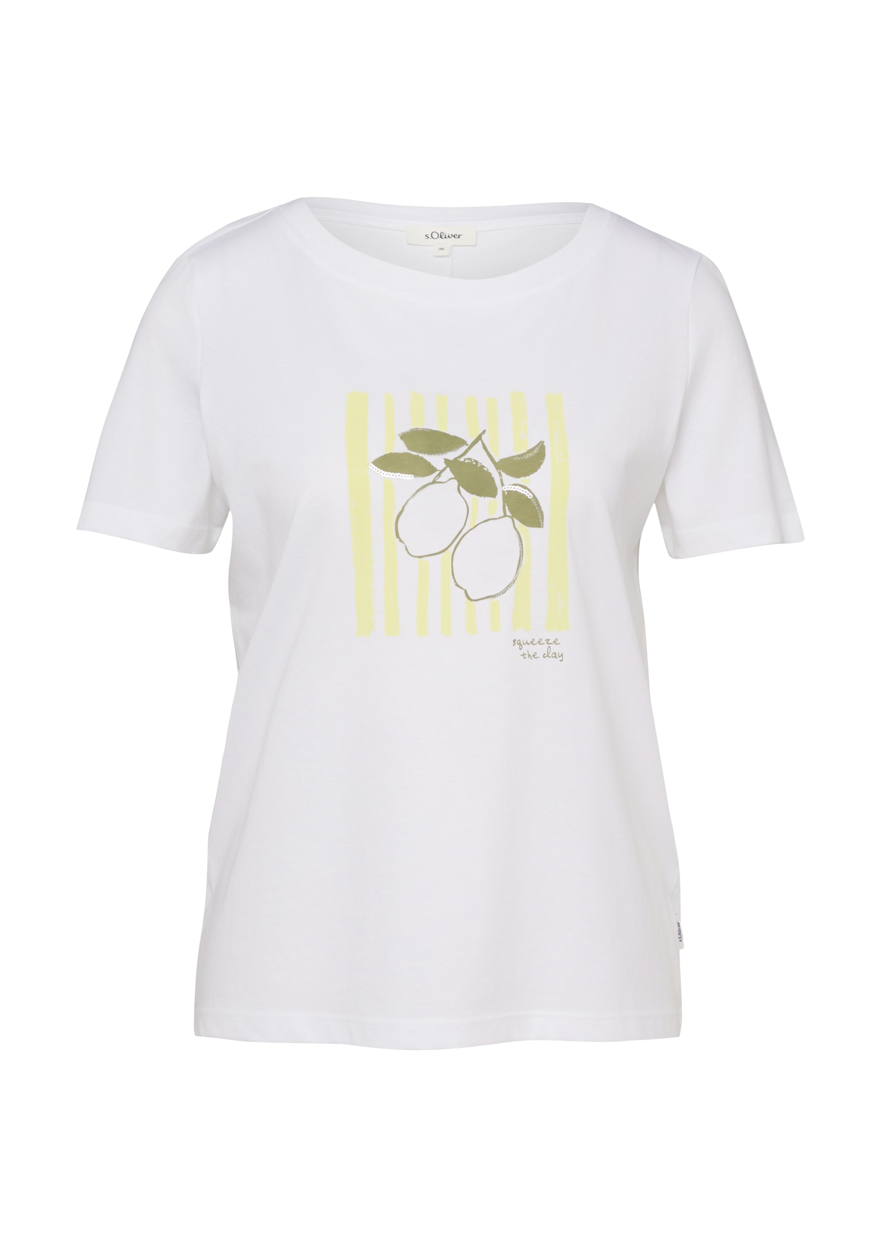 S. Oliver red Damen T-Shirts White