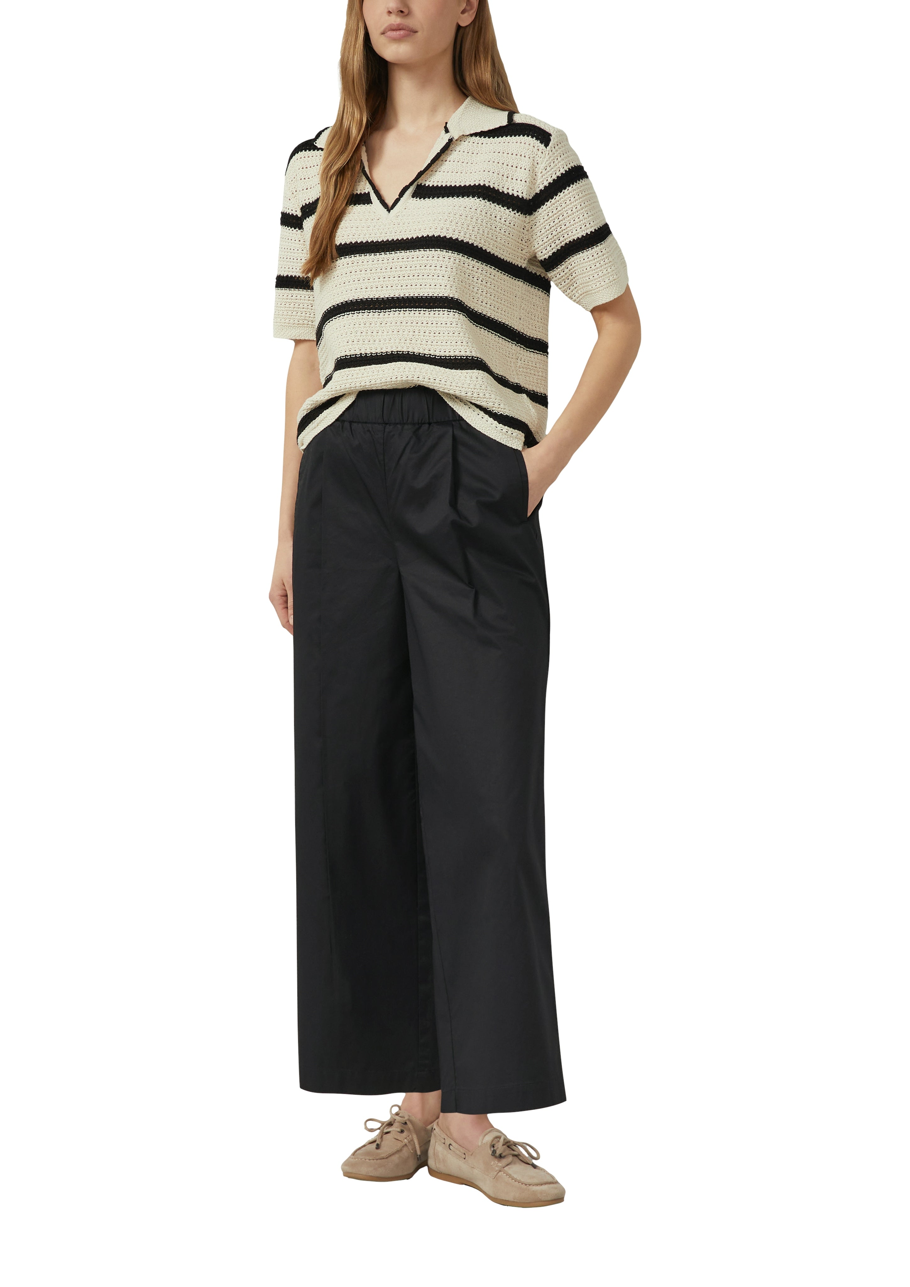 S. Oliver red Damen Shorts Grey/Black