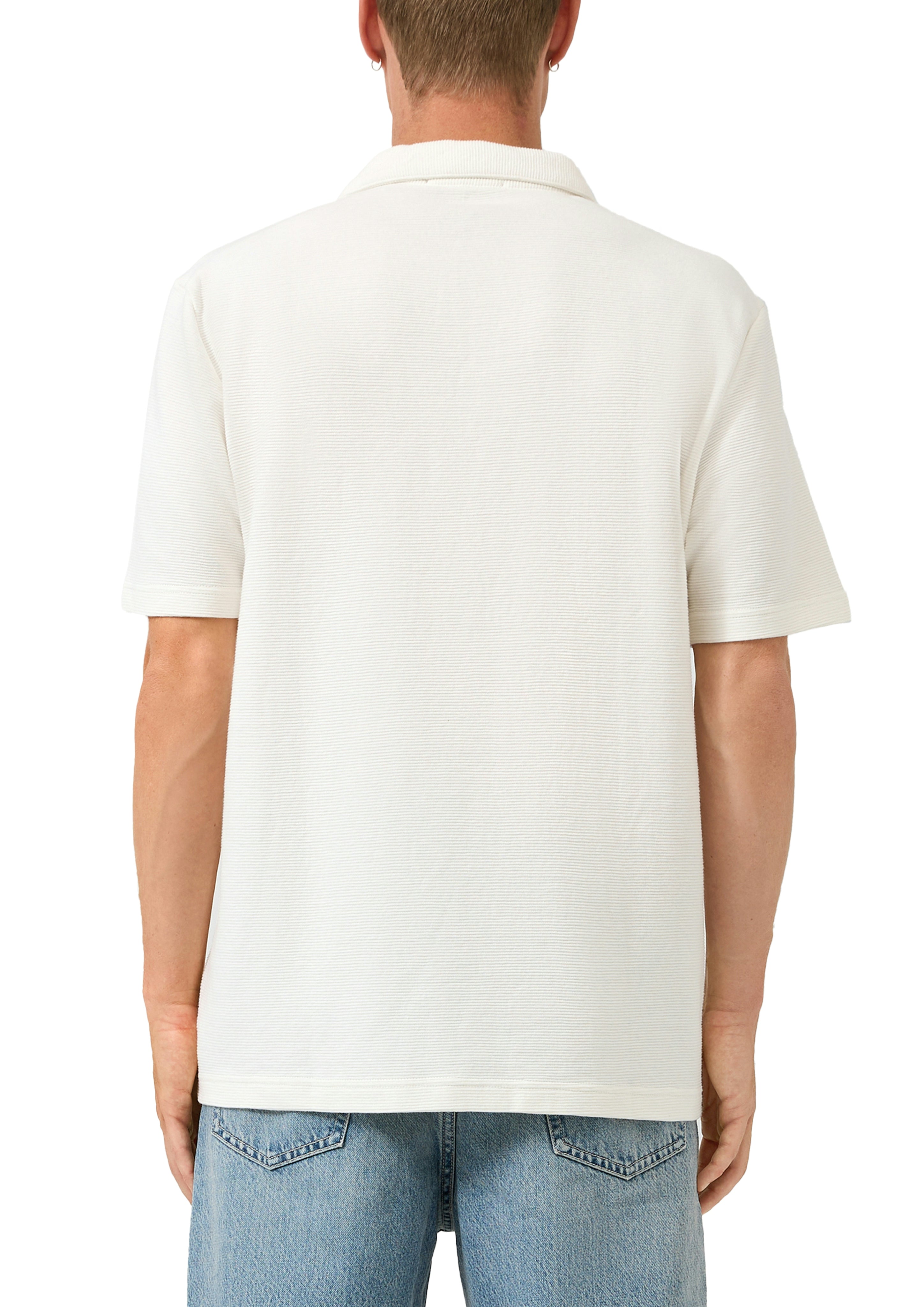 QS by S.Oliver Herren Polo-Shirts White