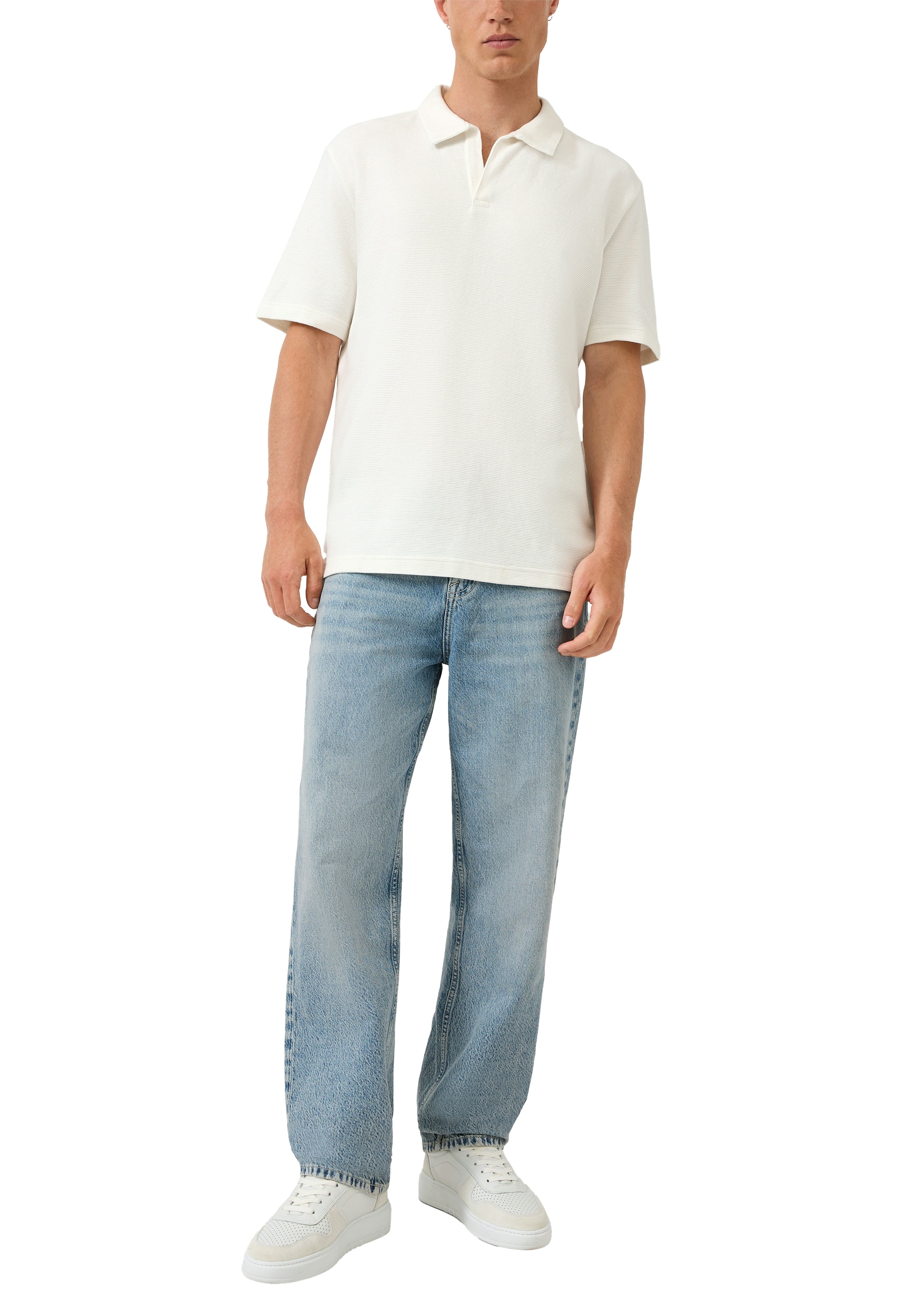 QS by S.Oliver Herren Polo-Shirts White