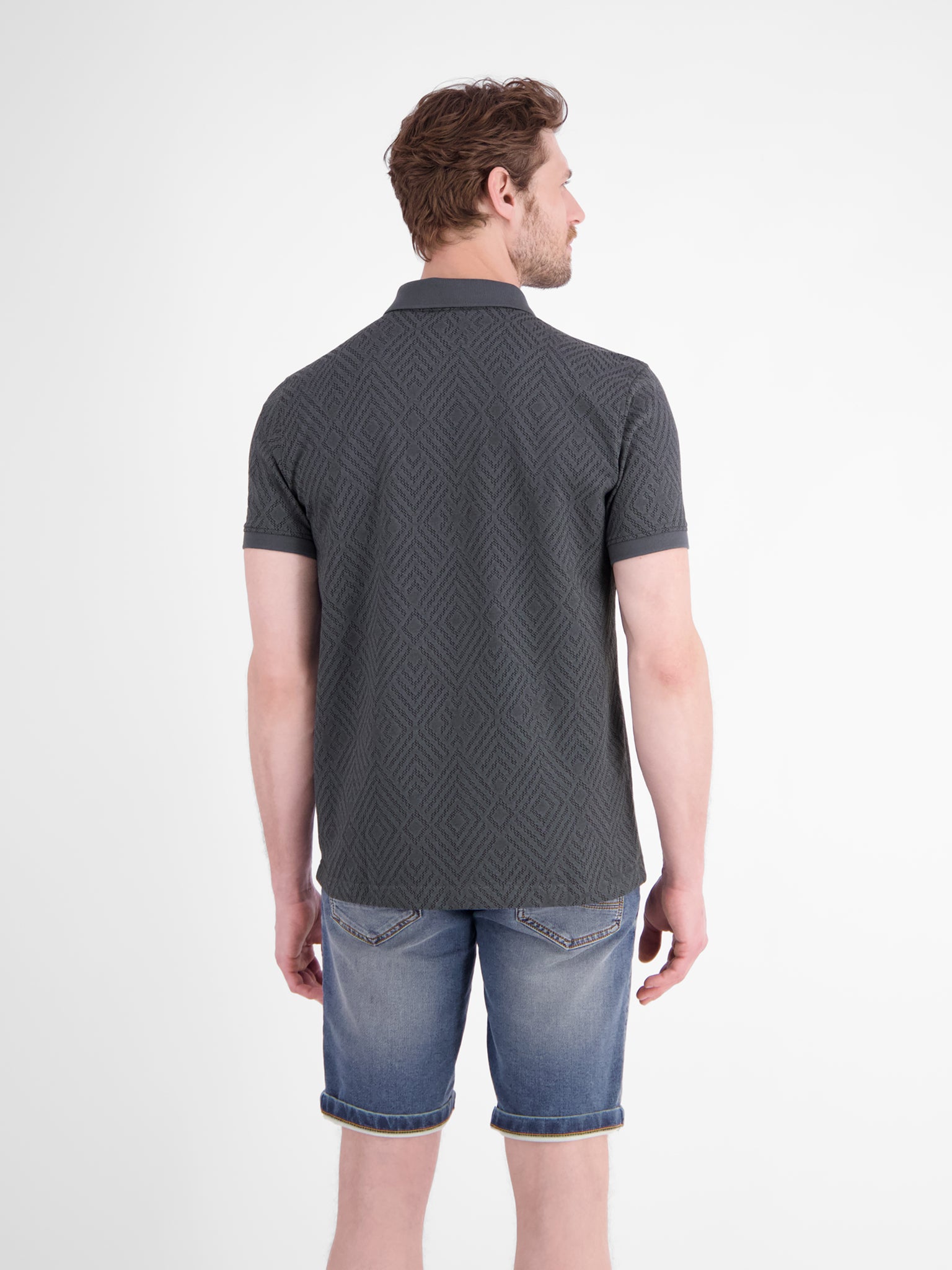 Lerros Herren Polo-Shirts Lava Grey