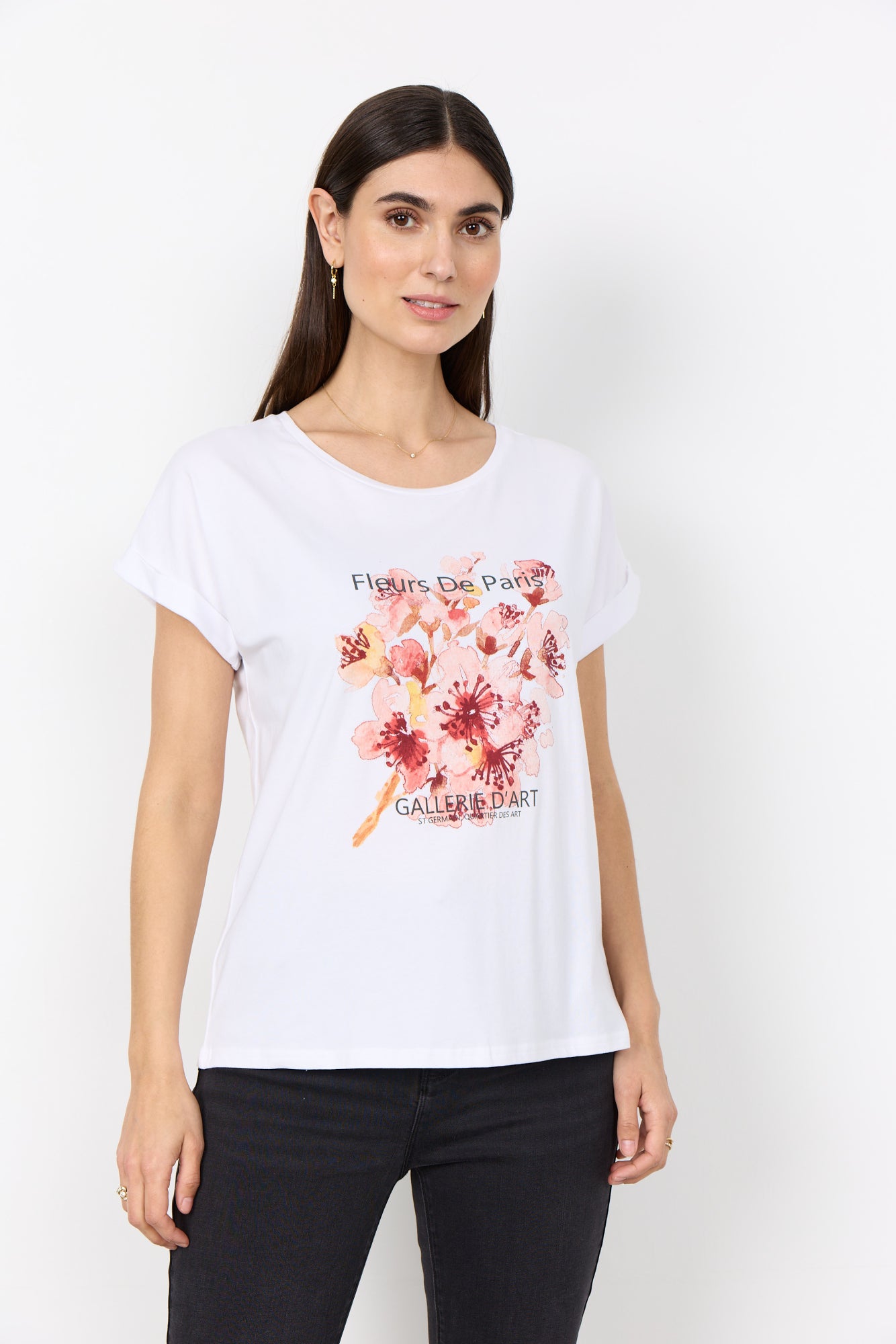 Soya Concept Damen T-Shirts Salmon