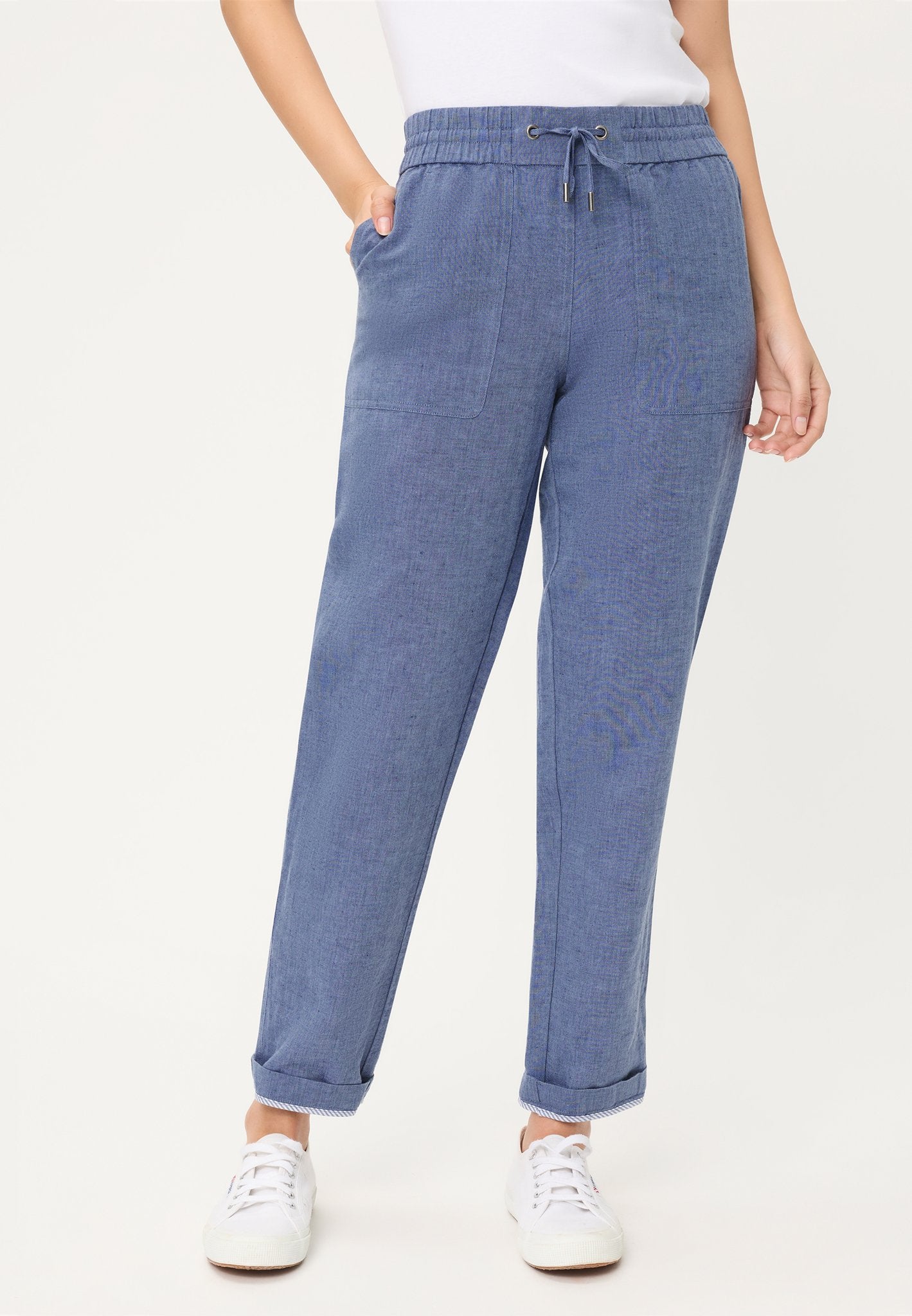 Olsen Damen Hosen  Indigo De