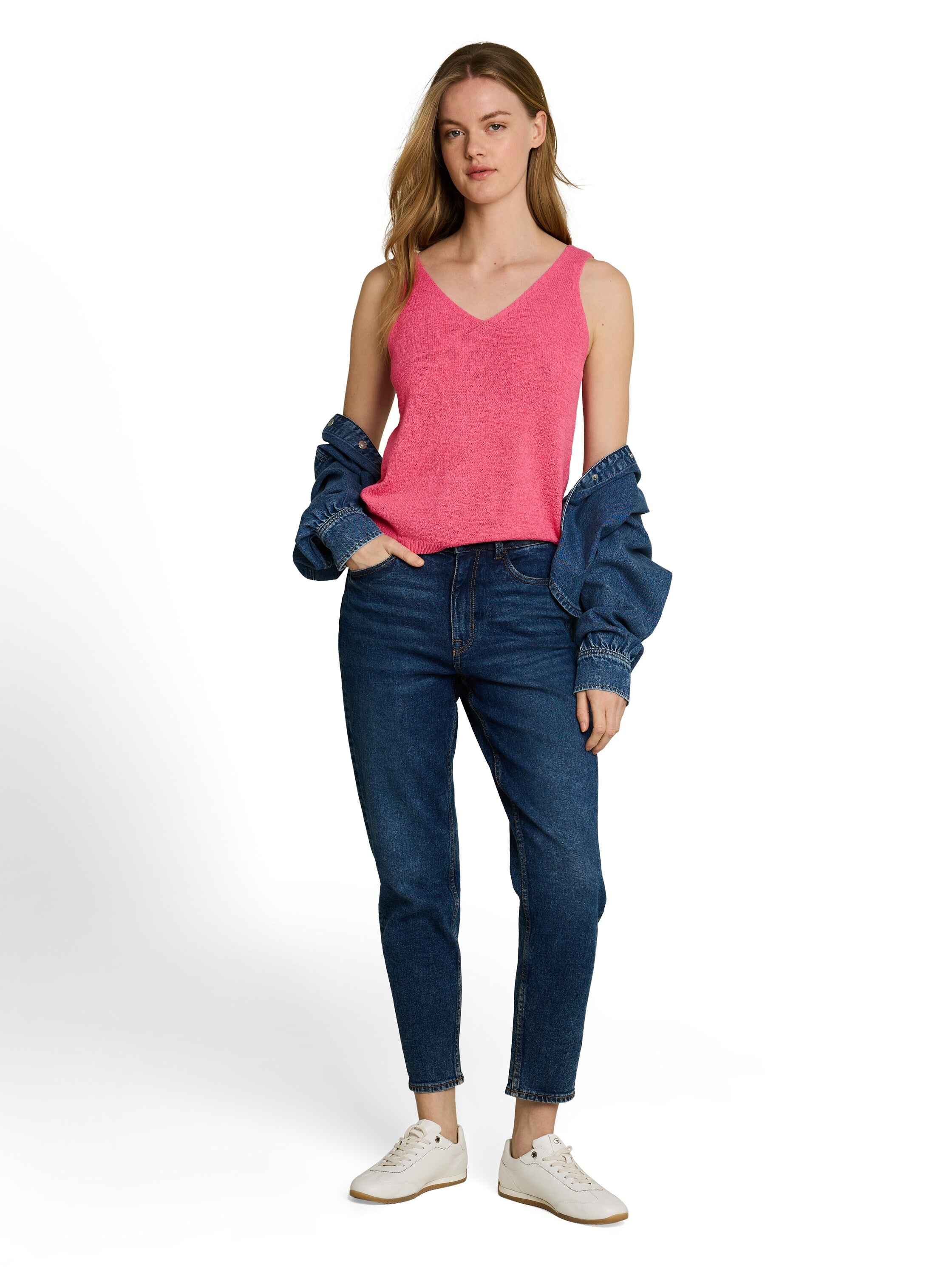 Tom Tailor denim Damen Pullover Soft Bright Pin
