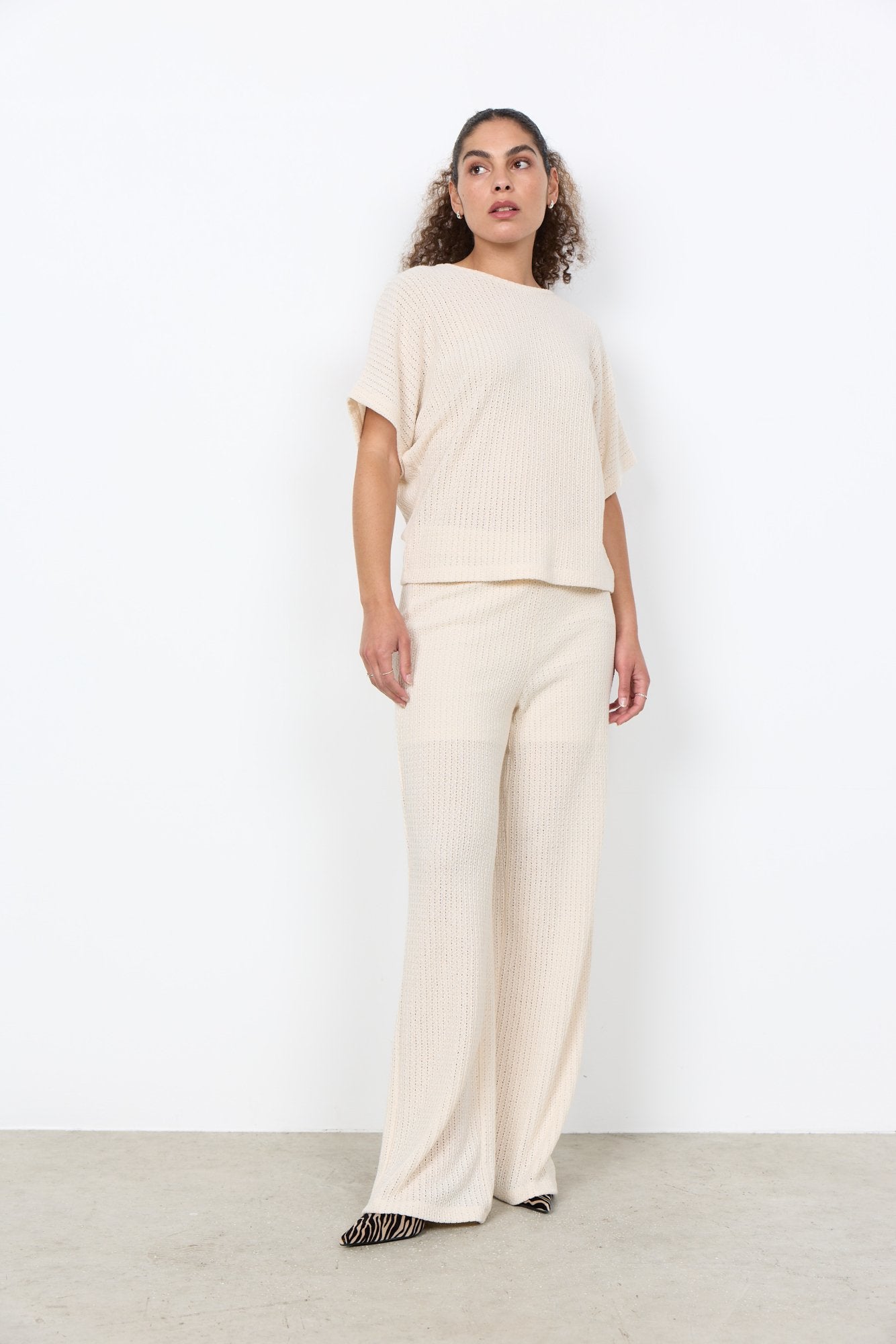 Soya Concept Damen Blusen kurz Cream