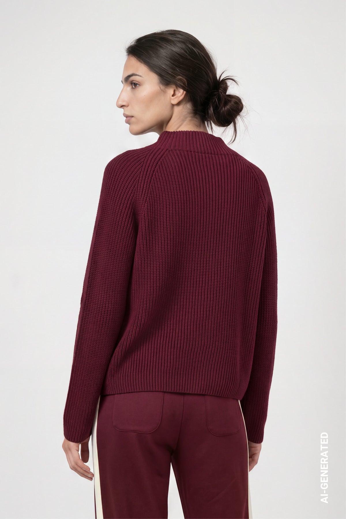 Monari Damen Pullover Dark Bordea
