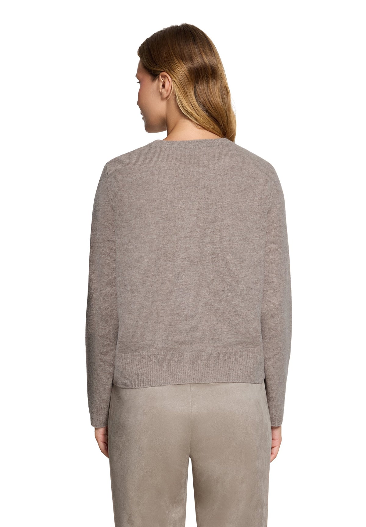 Betty & Co Damen Pullover Taupe Melange