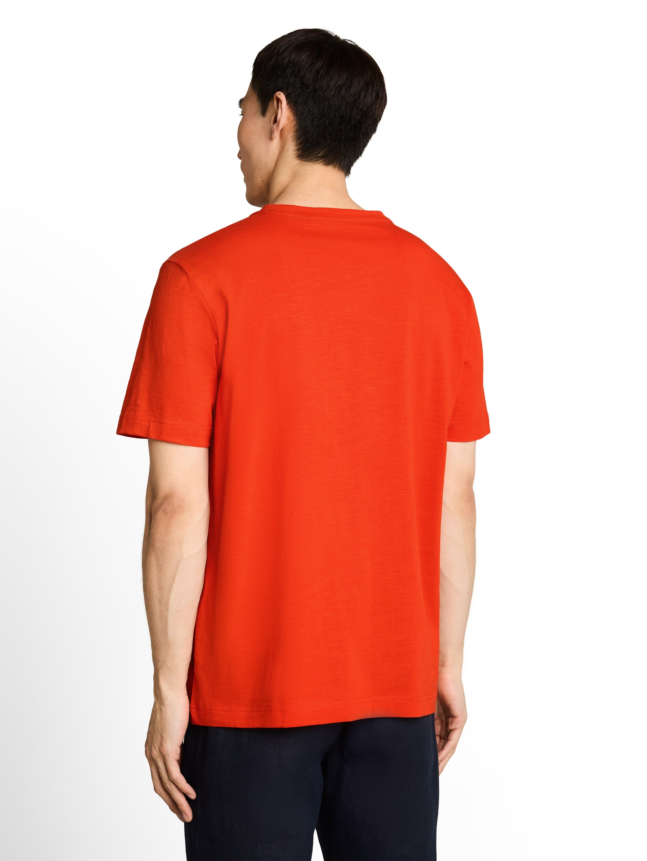 Tom Tailor Herren T-Shirts kurz Orange Red
