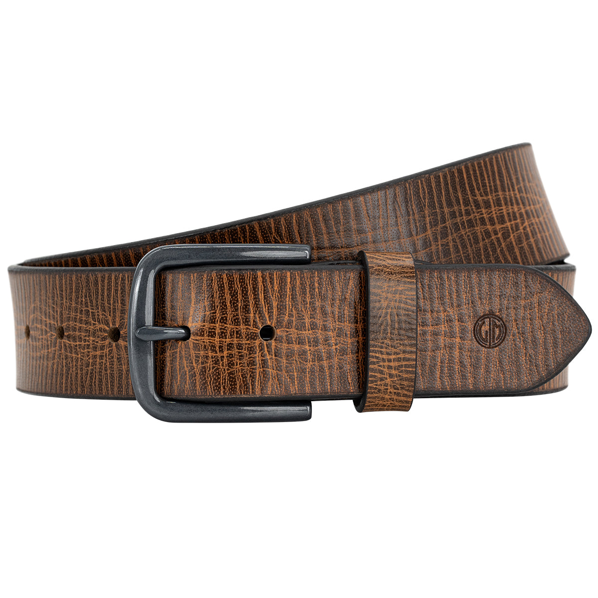 LINDENMANN Herren Gürtel Cognac