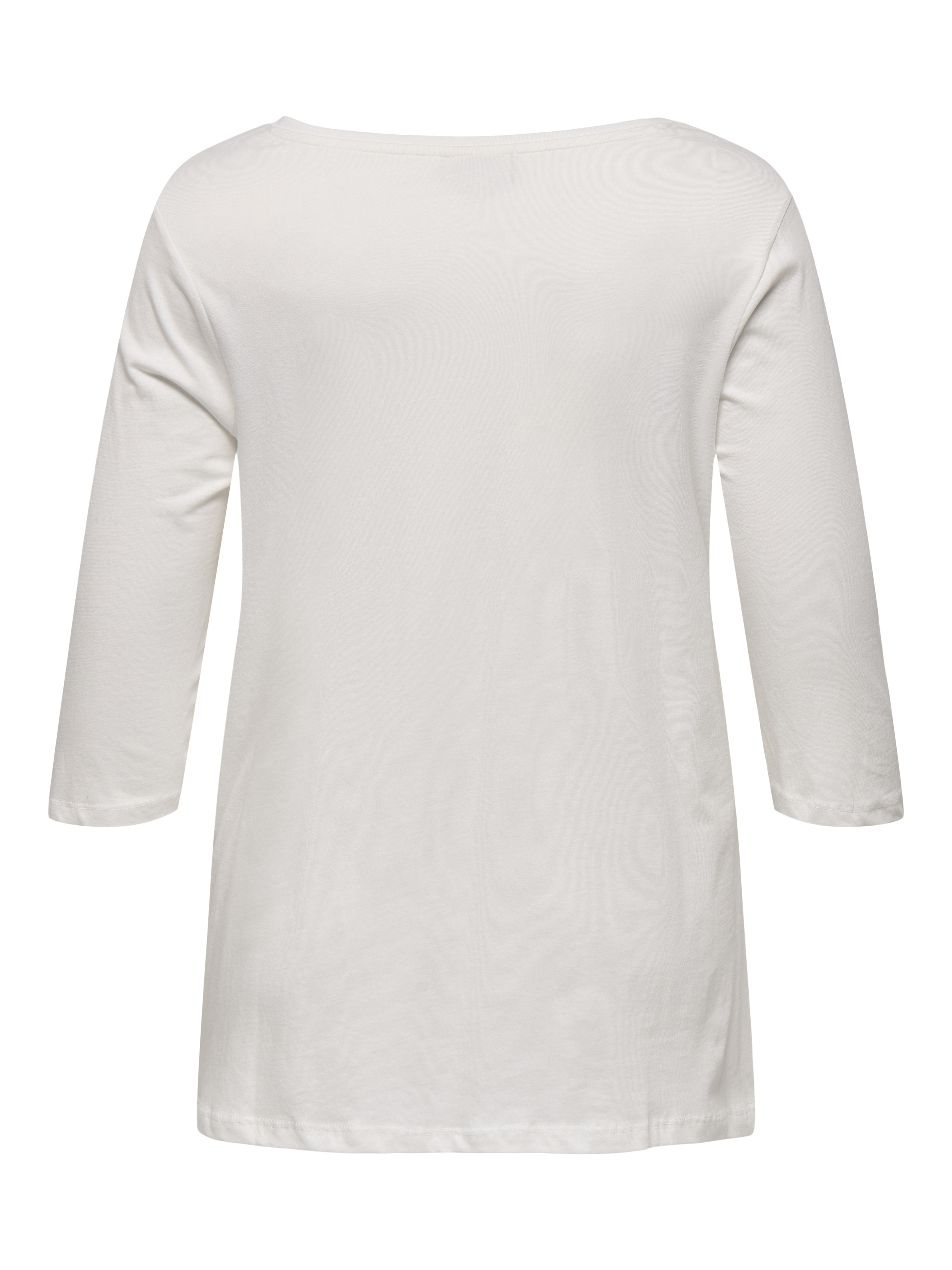 Only Carmakoma Damen T-Shirts Cloud Dancer