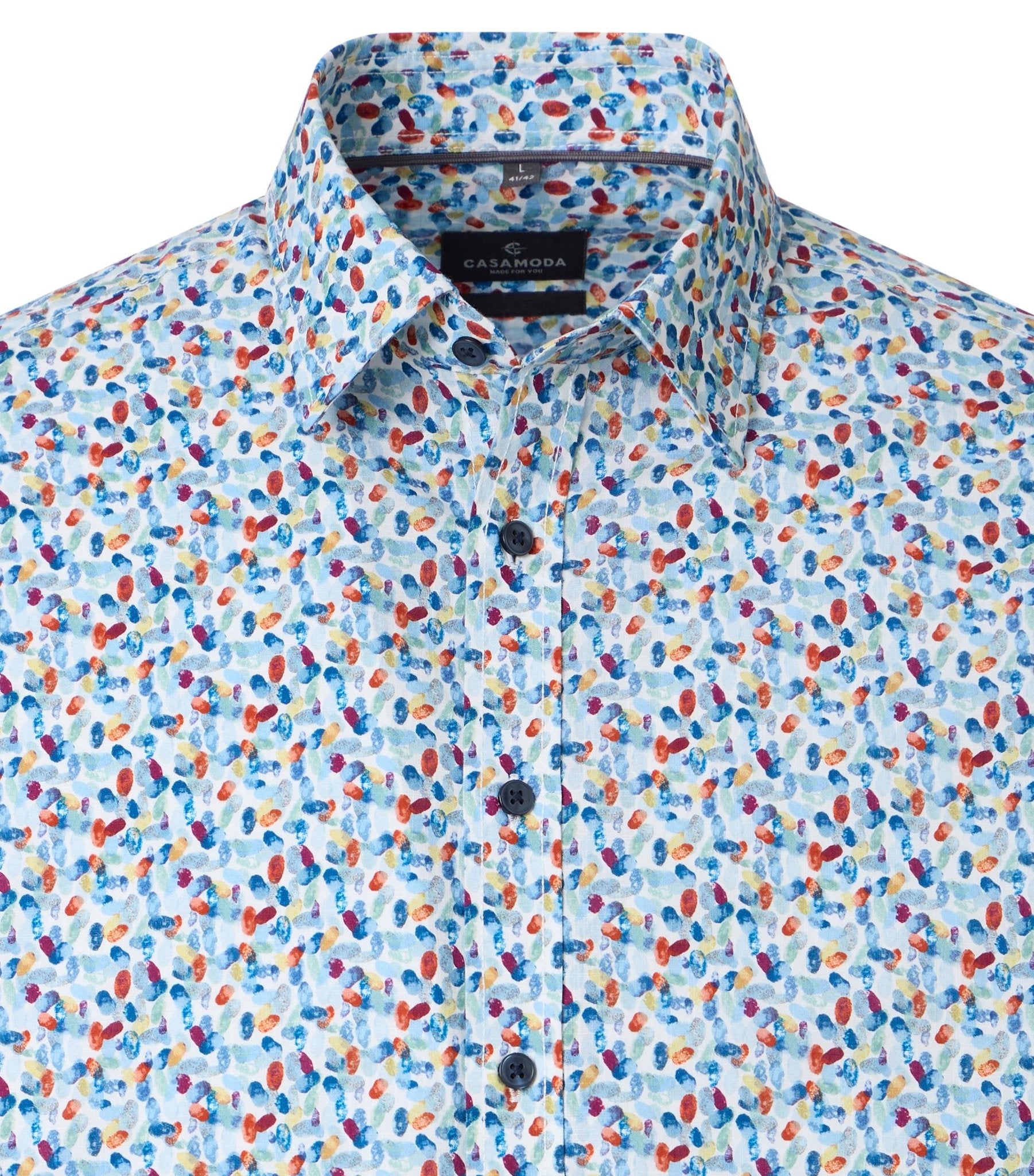 Casa Moda Herren Hemden kurz  Blau