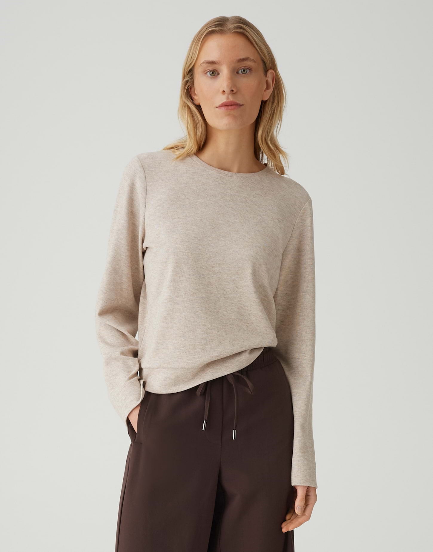 Opus Damen T-Shirts Soft Oat