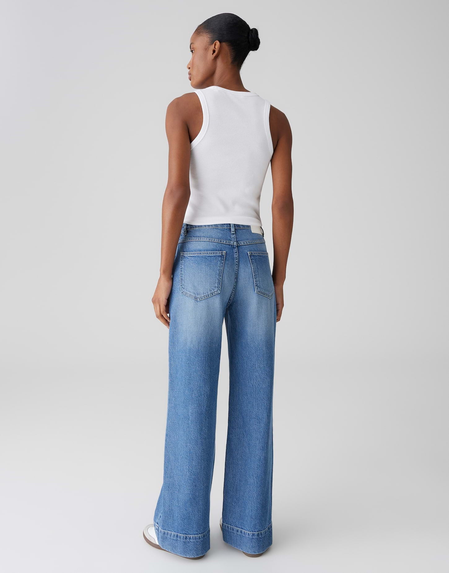 Opus Damen Jeans Mid Comfy Blue