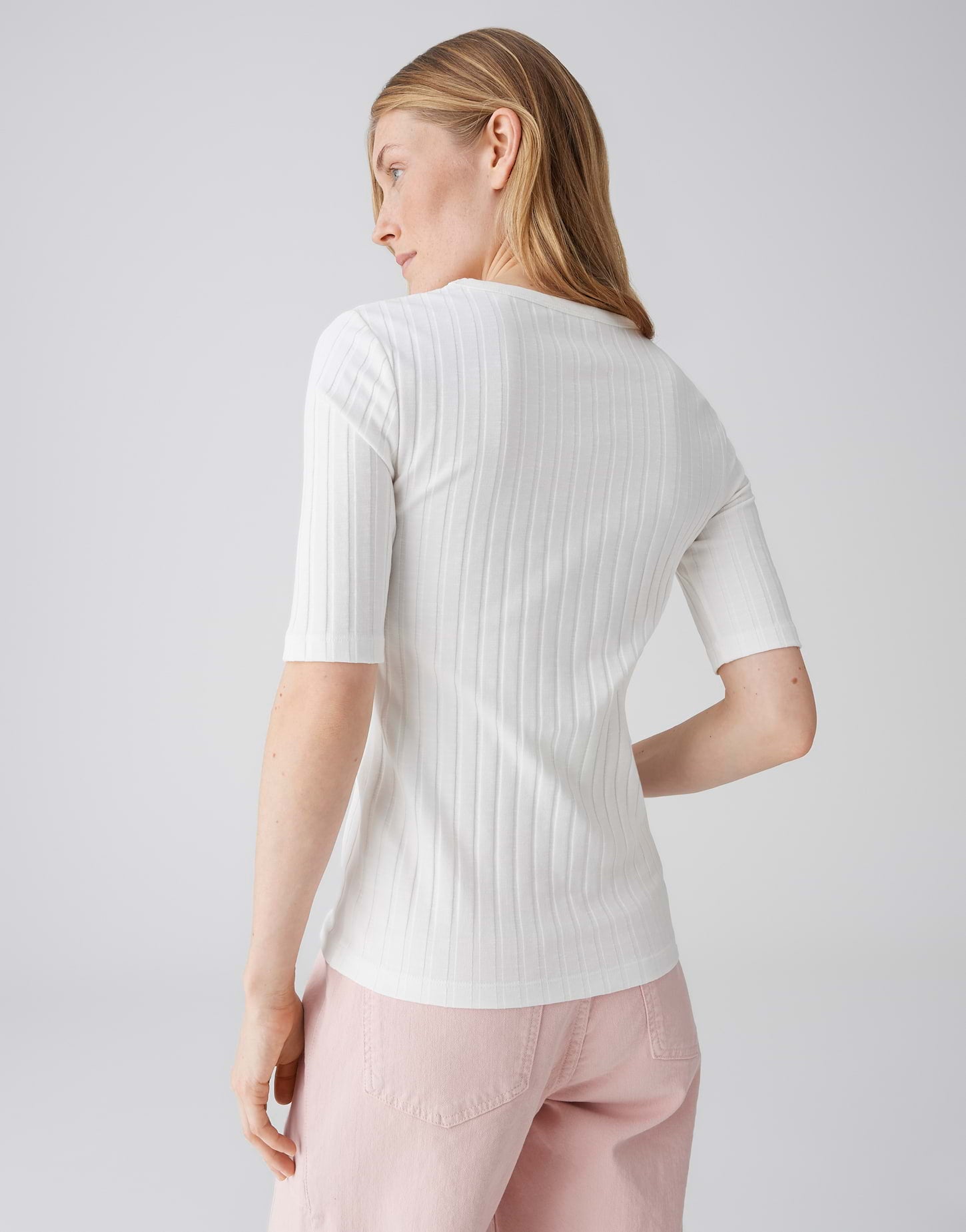Opus Damen T-Shirts Milk