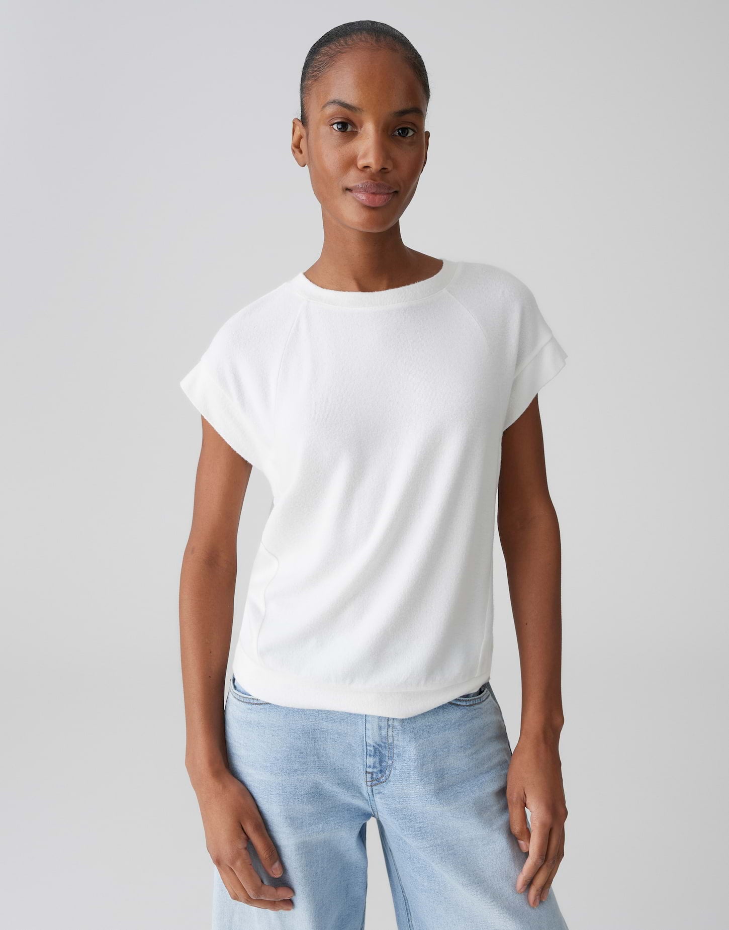 Opus Damen T-Shirts Milk