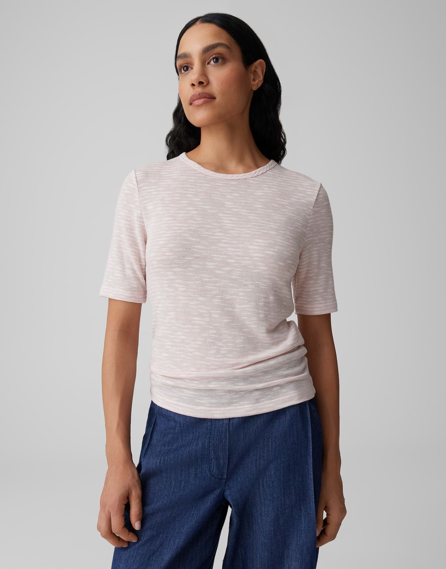 Opus Damen T-Shirts Rose Tint