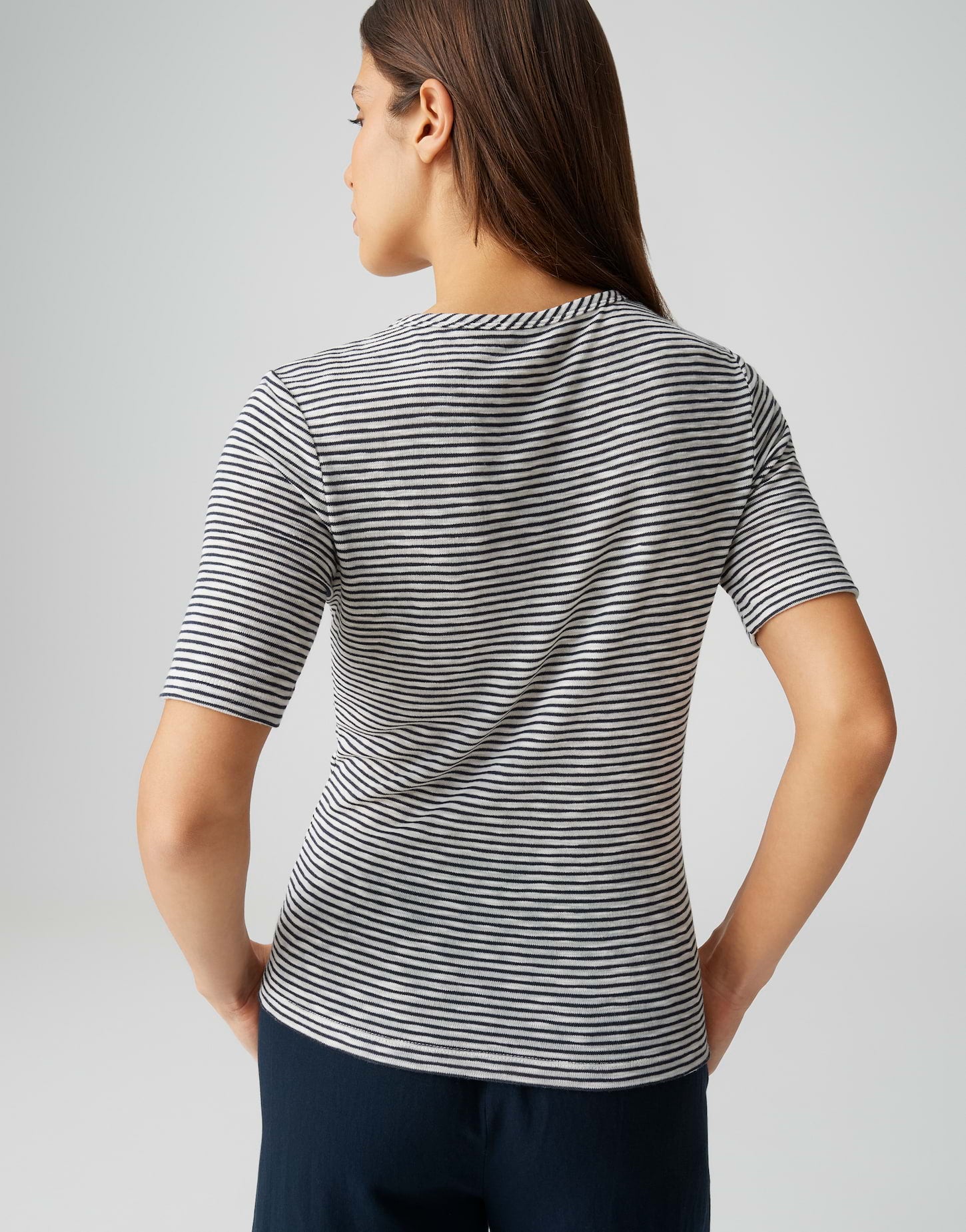 Opus Damen T-Shirts Coal Blue