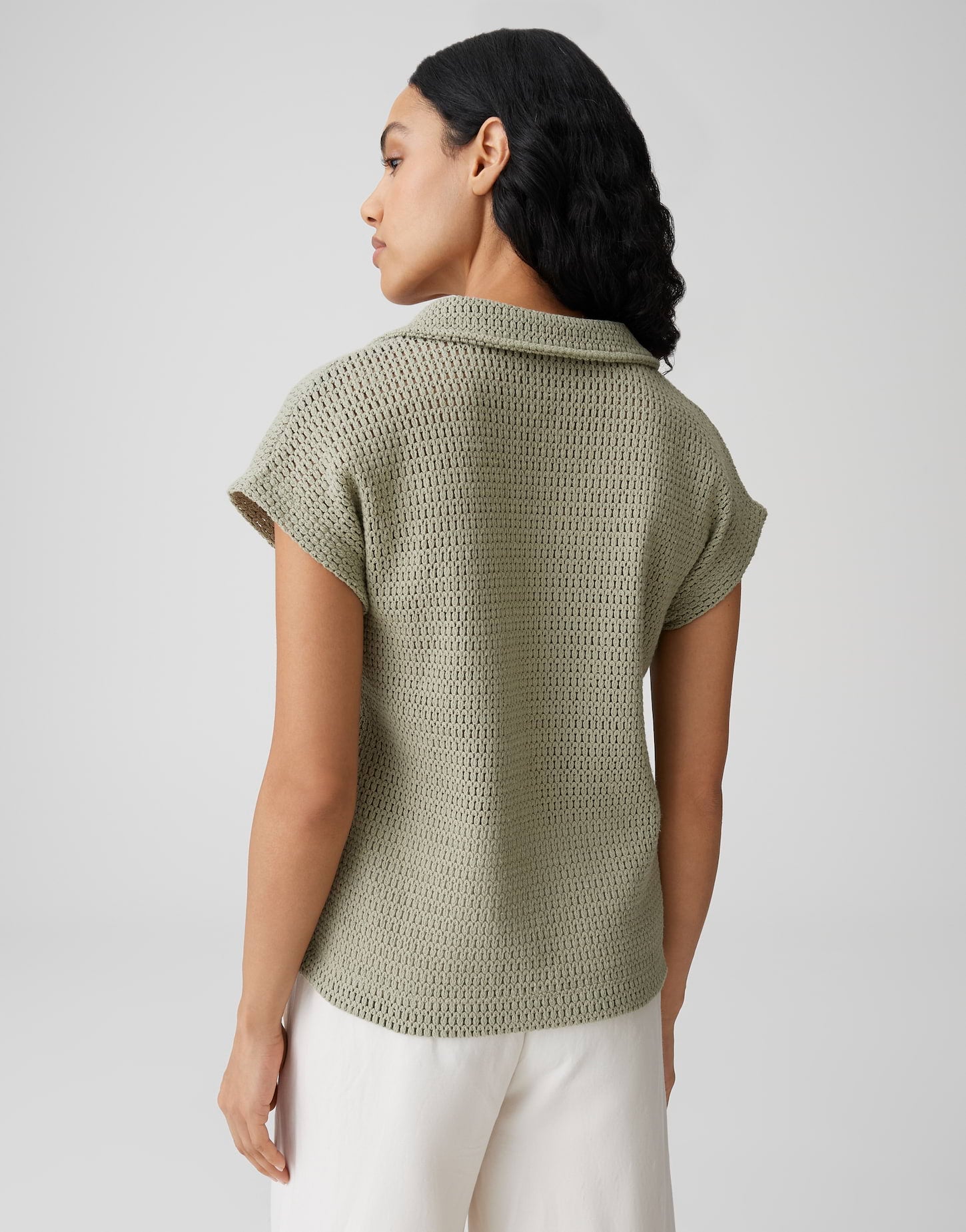 Opus Damen T-Shirts Pale Olive