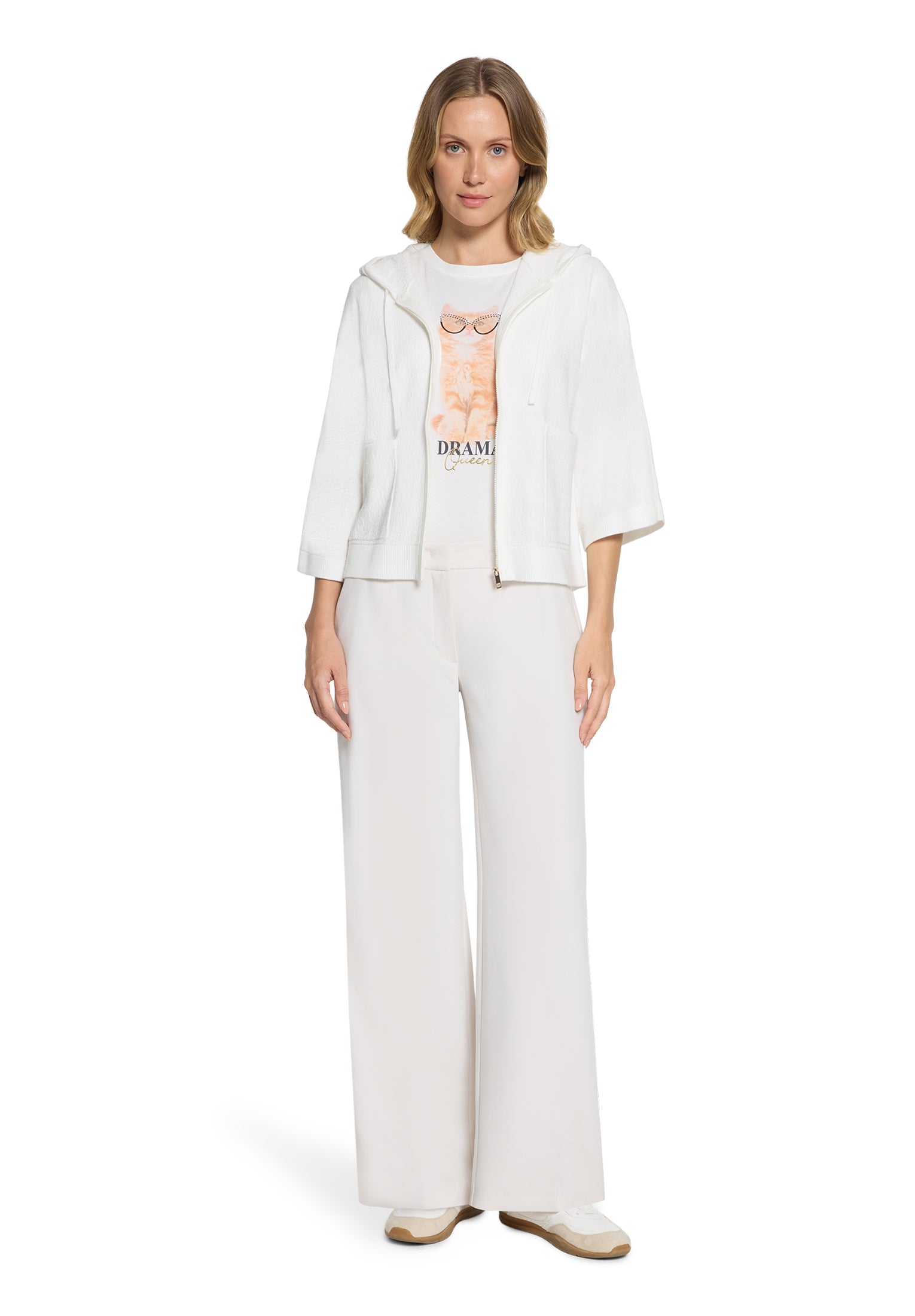 Betty & Co Damen Strickjacken Offwhite